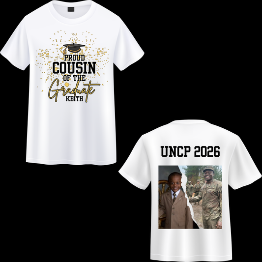 Keith Graduation T-shirt- White