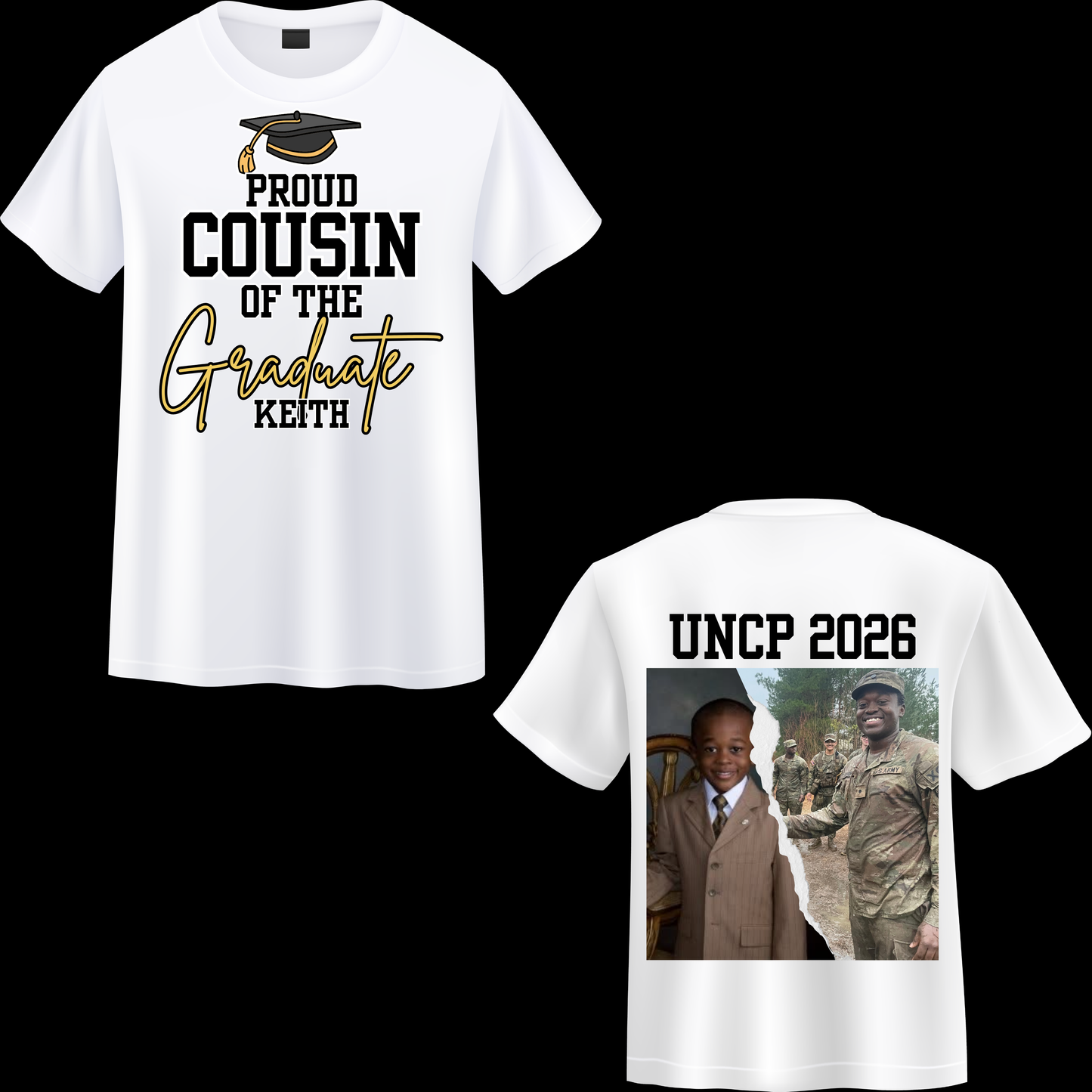 Keith Graduation T-shirt- White
