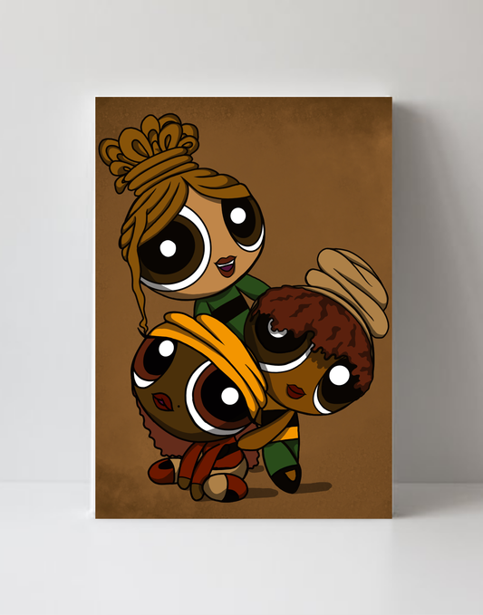 Girlfriends Puff-Power Puff series-photo prints