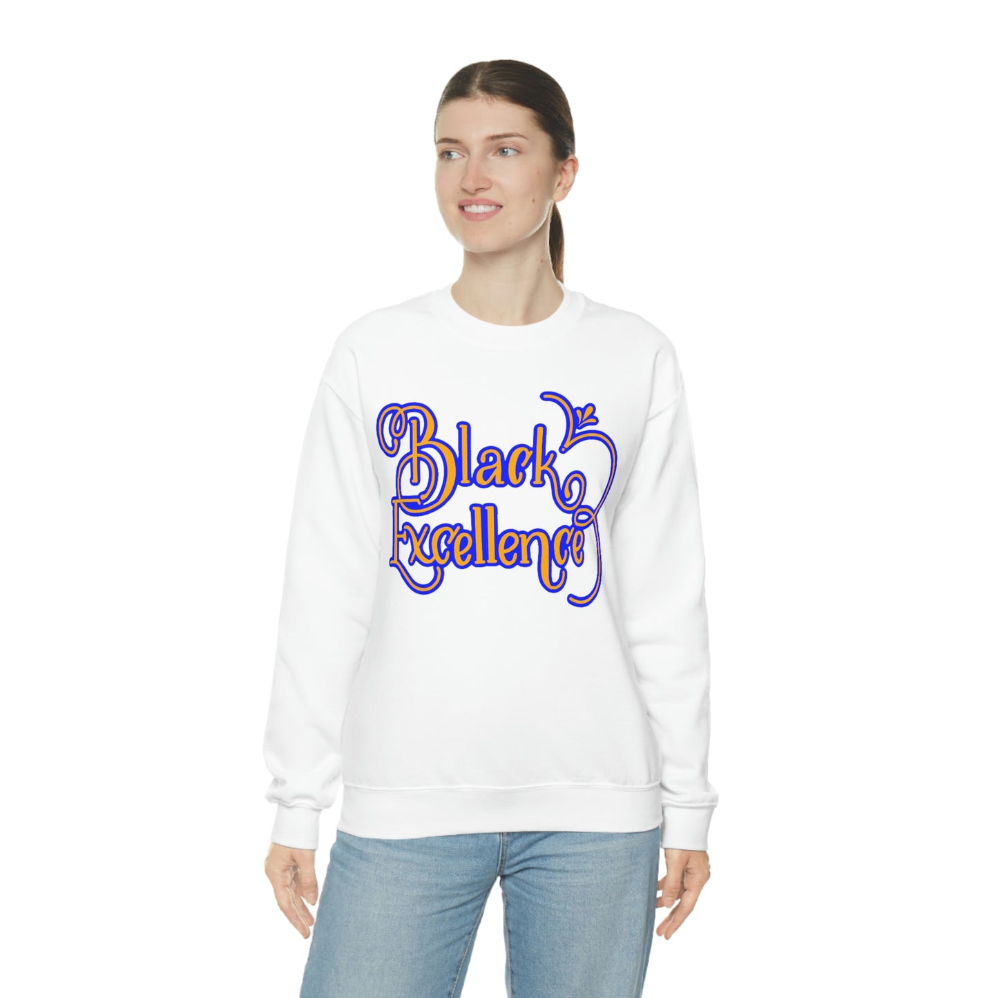 HBCU Unisex Heavy Blend™ Crewneck Sweatshirt*Blue and Gold*