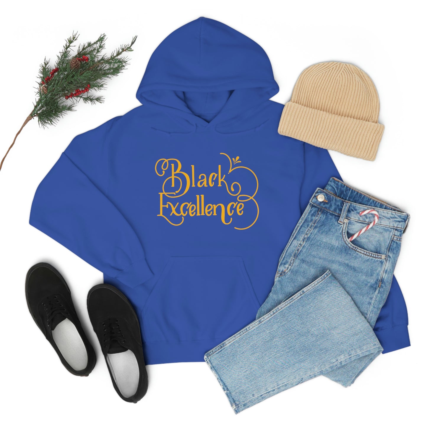 Black Excellence Hooded Sweatshirt