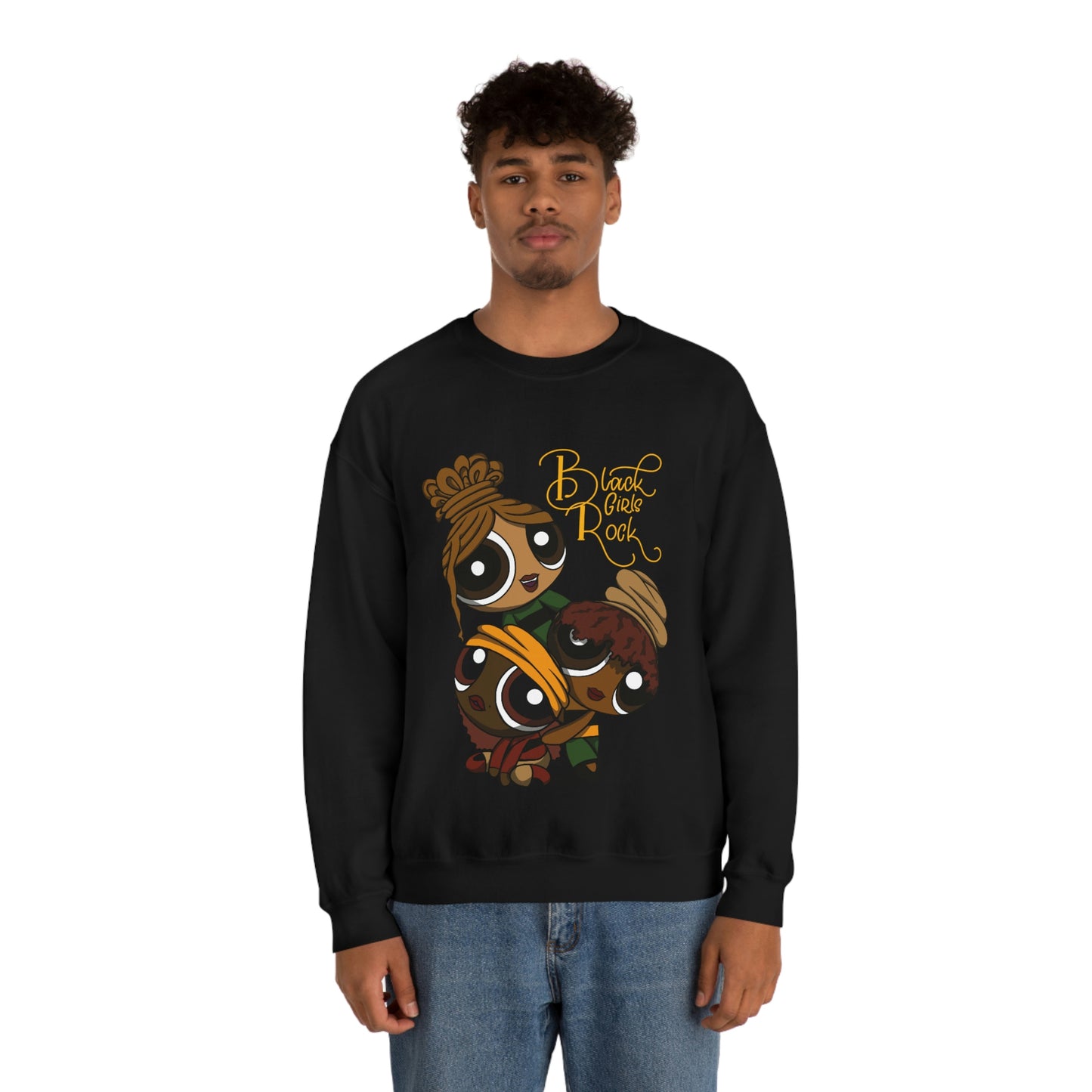 Black girl cartoon Sweatshirt