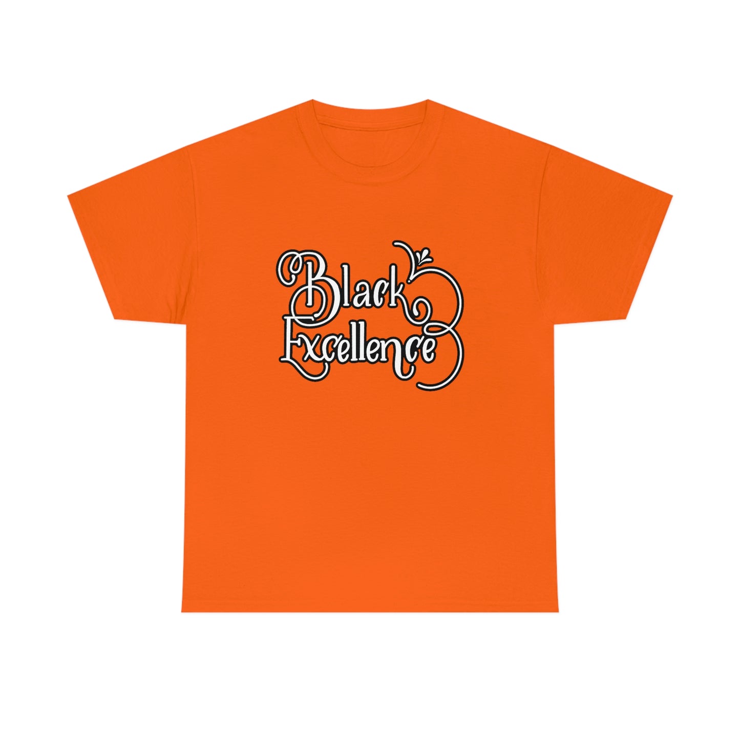 Black Excellence Tee-Orange