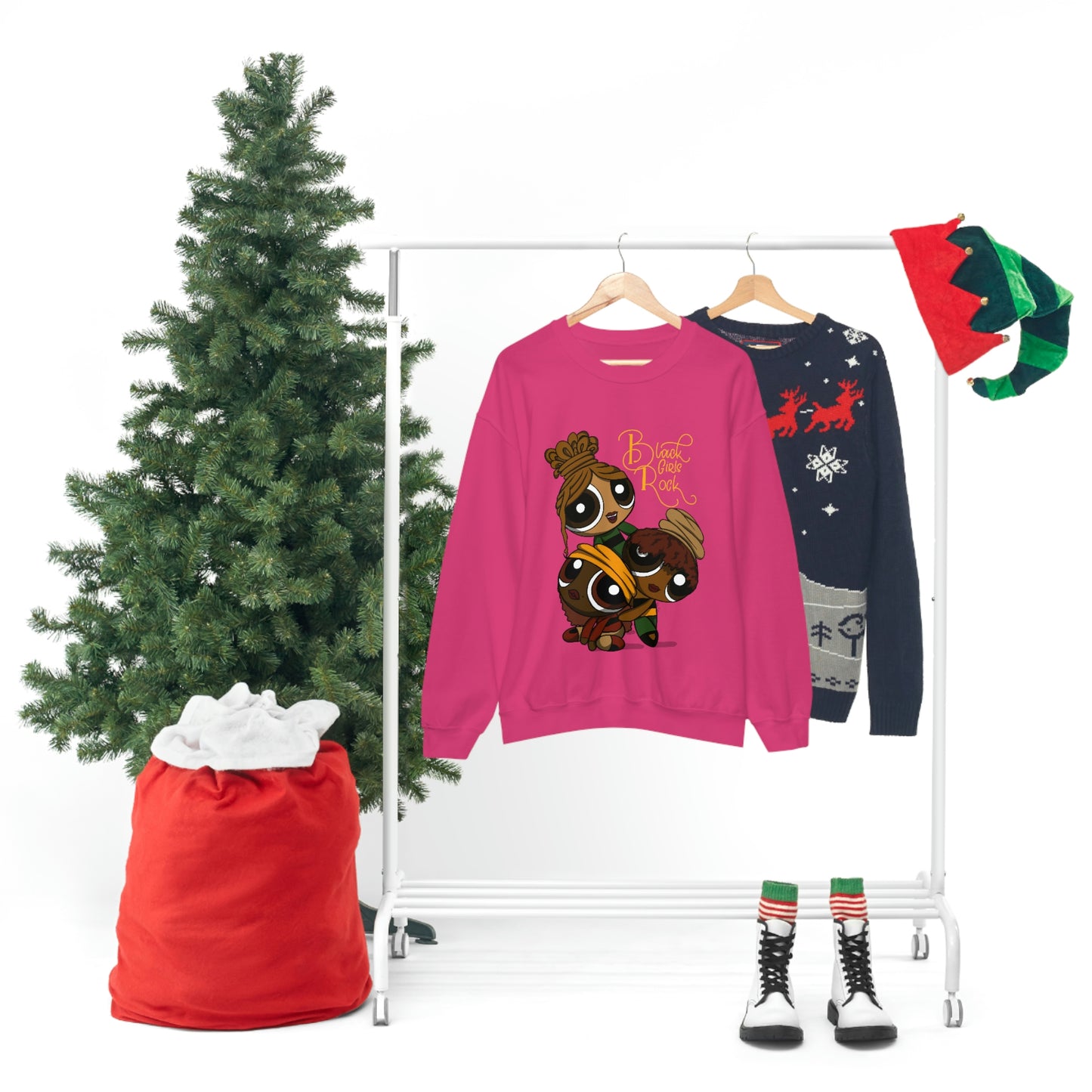 Black girl cartoon Sweatshirt