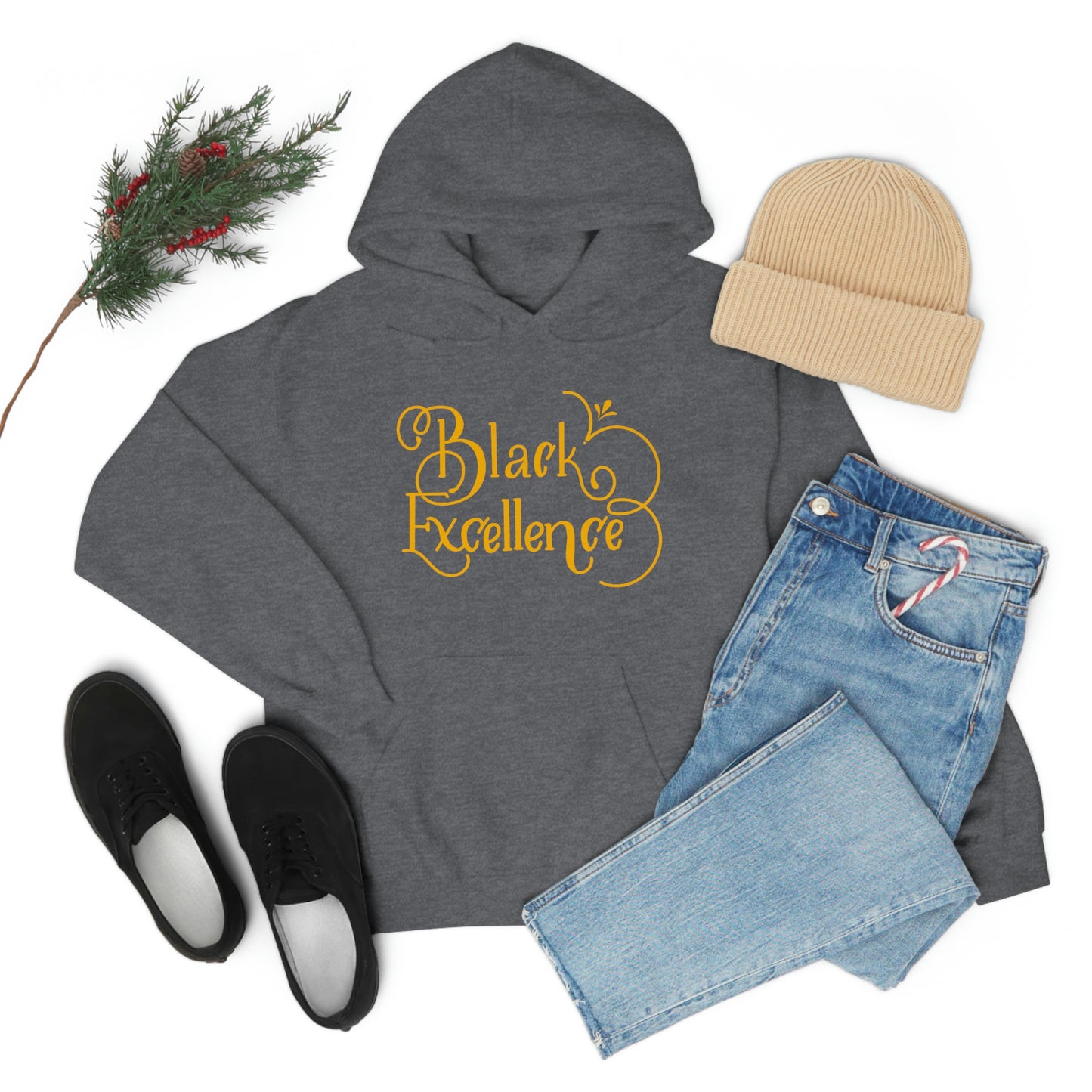 Black Excellence Hooded Sweatshirt