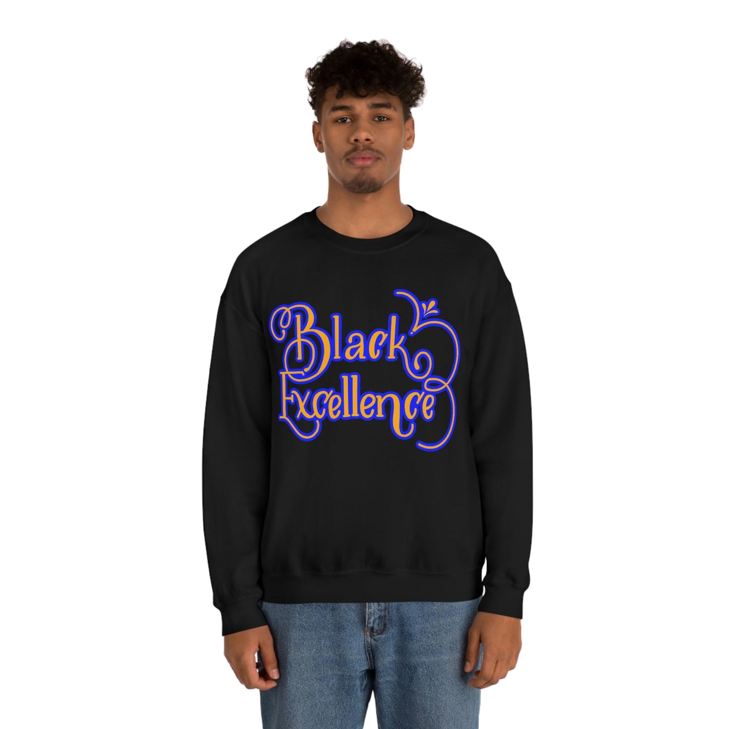 HBCU Unisex Heavy Blend™ Crewneck Sweatshirt*Blue and Gold*