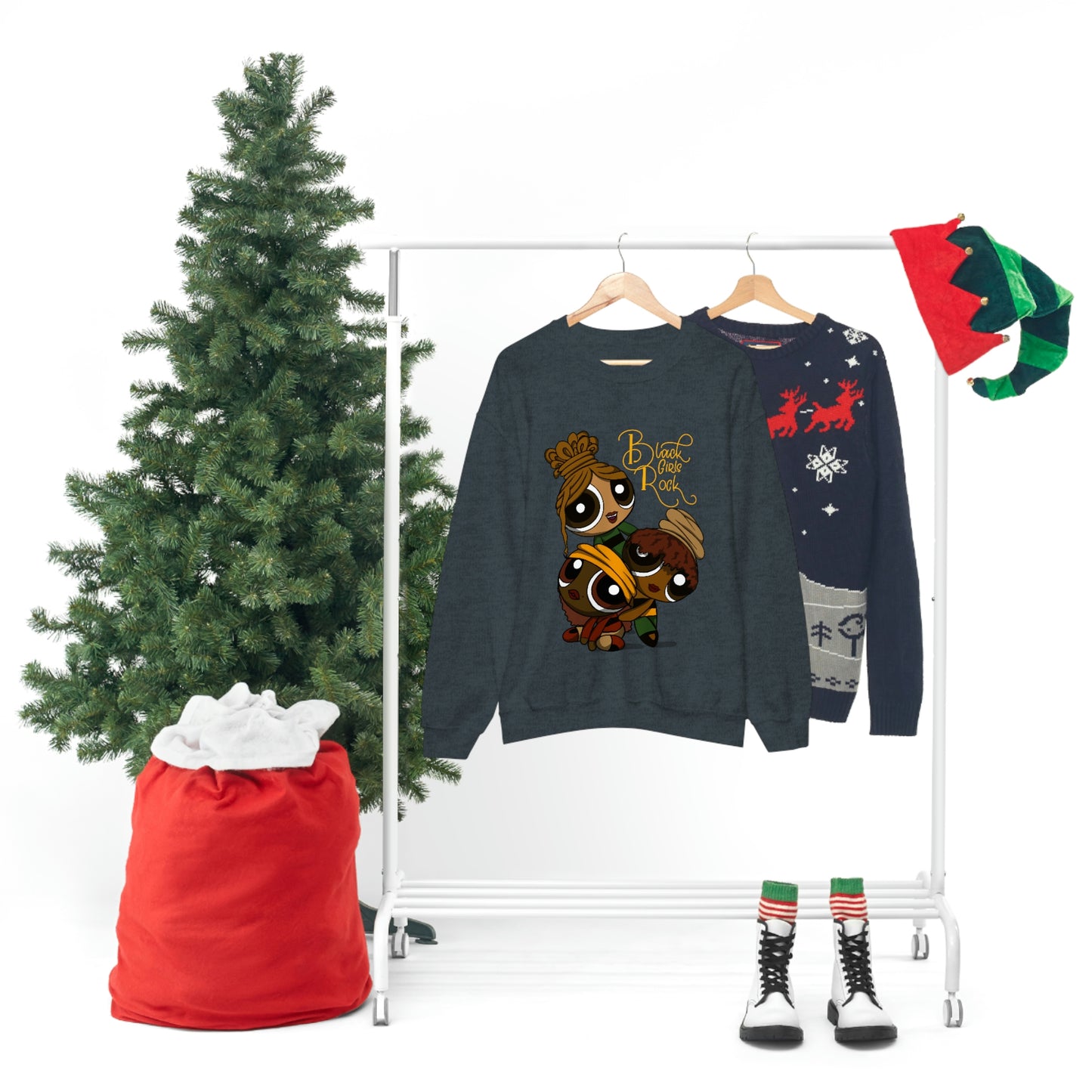Black girl cartoon Sweatshirt