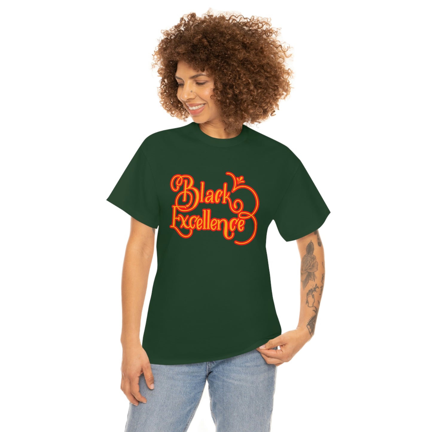 Black Excellence Tee-green