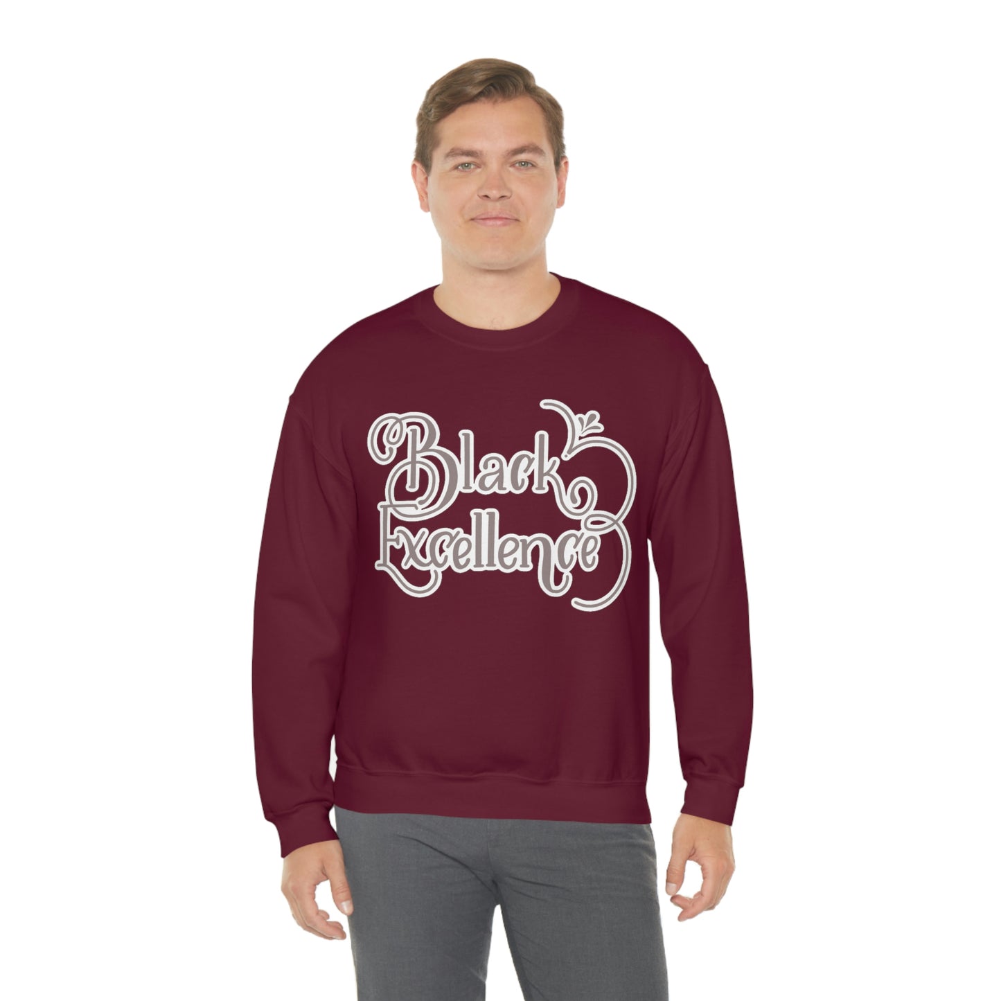 HBCU Unisex Heavy Blend™ Crewneck Sweatshirt*Maroon and white*