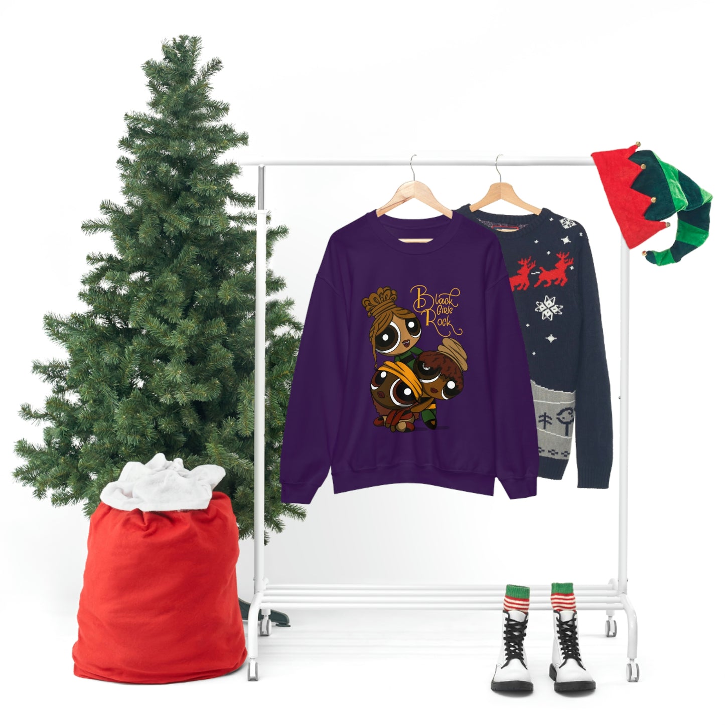 Black girl cartoon Sweatshirt