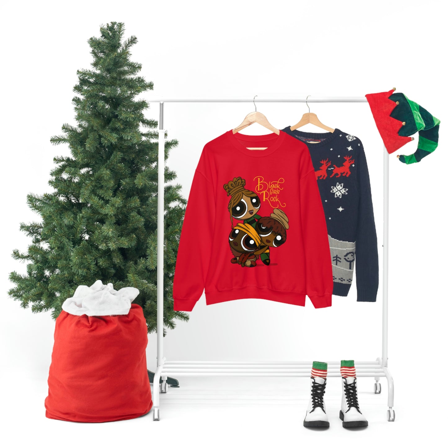 Black girl cartoon Sweatshirt