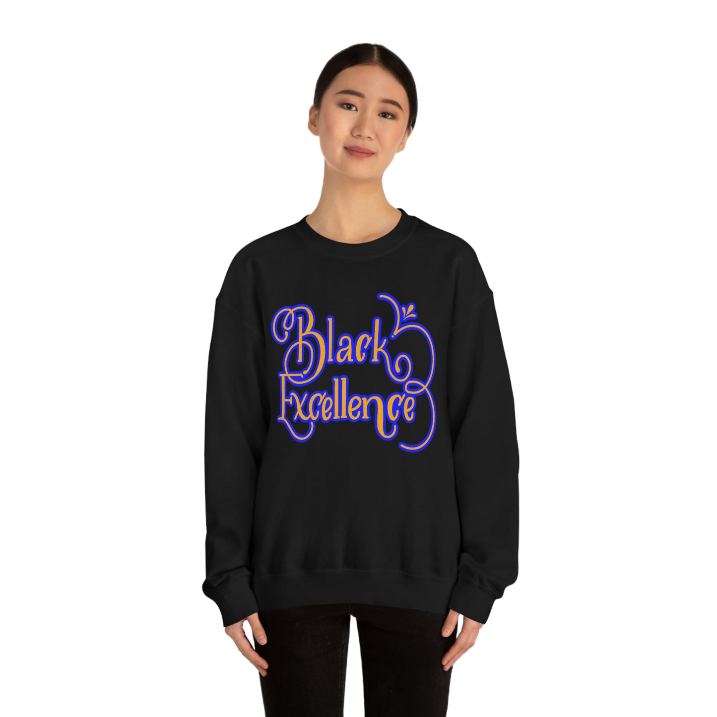 HBCU Unisex Heavy Blend™ Crewneck Sweatshirt*Blue and Gold*