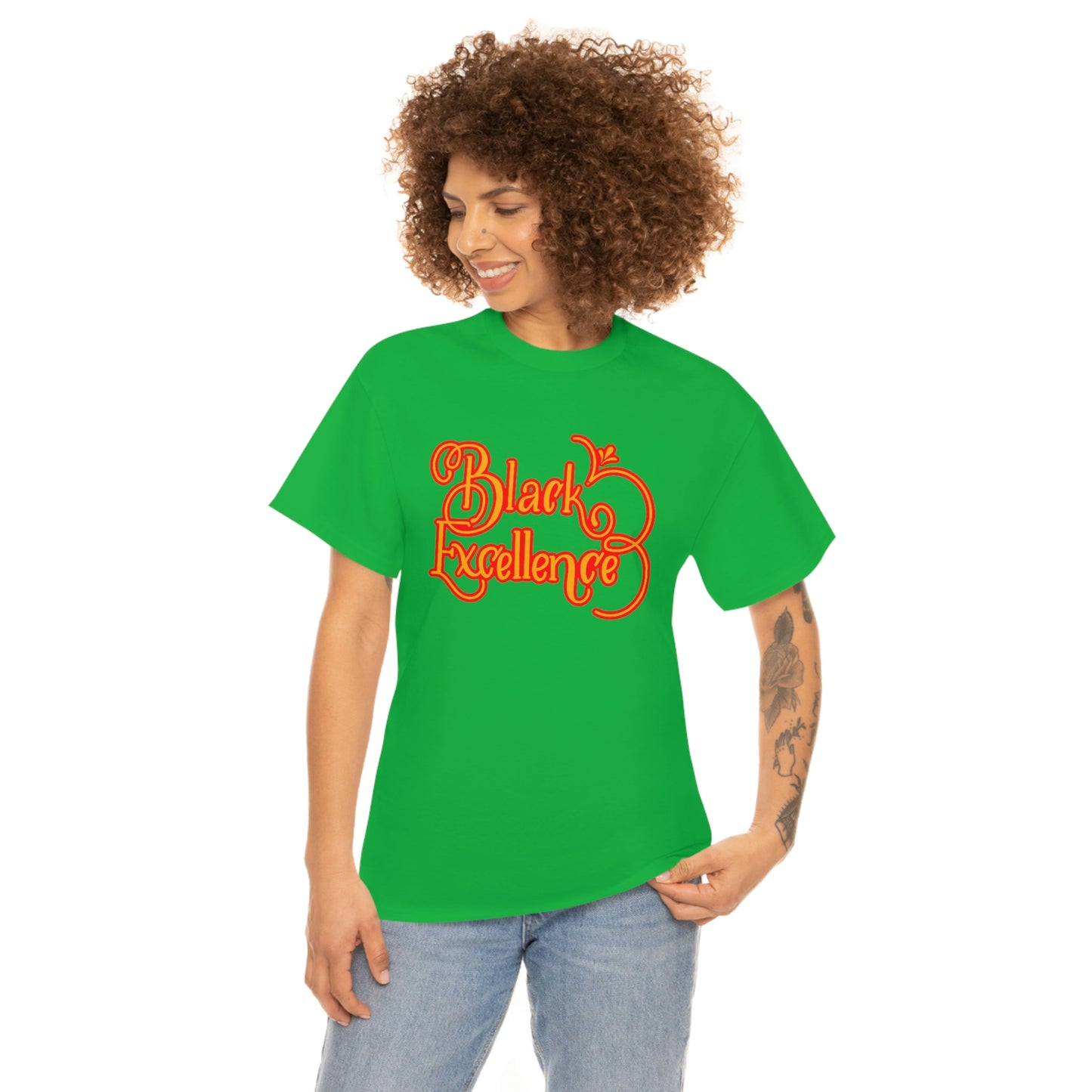 Black Excellence Tee-green