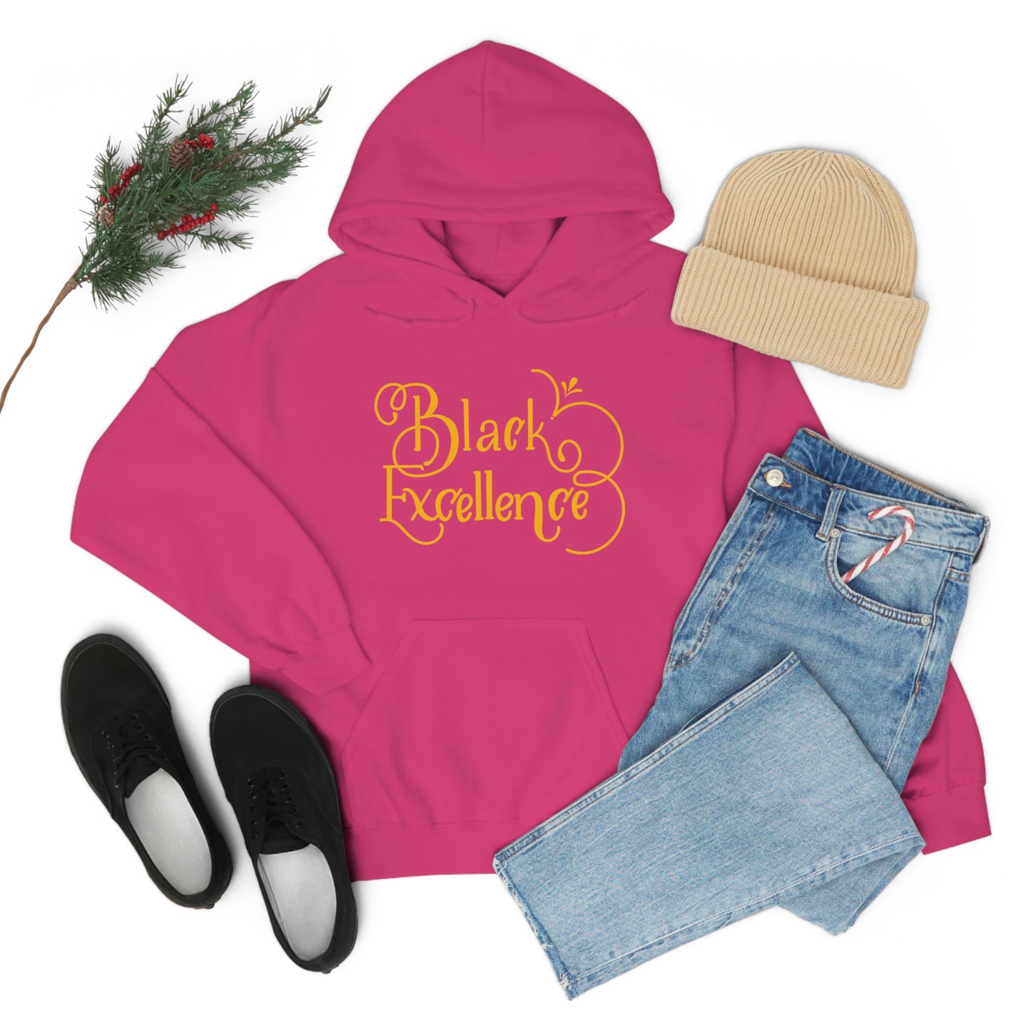 Black Excellence Hooded Sweatshirt