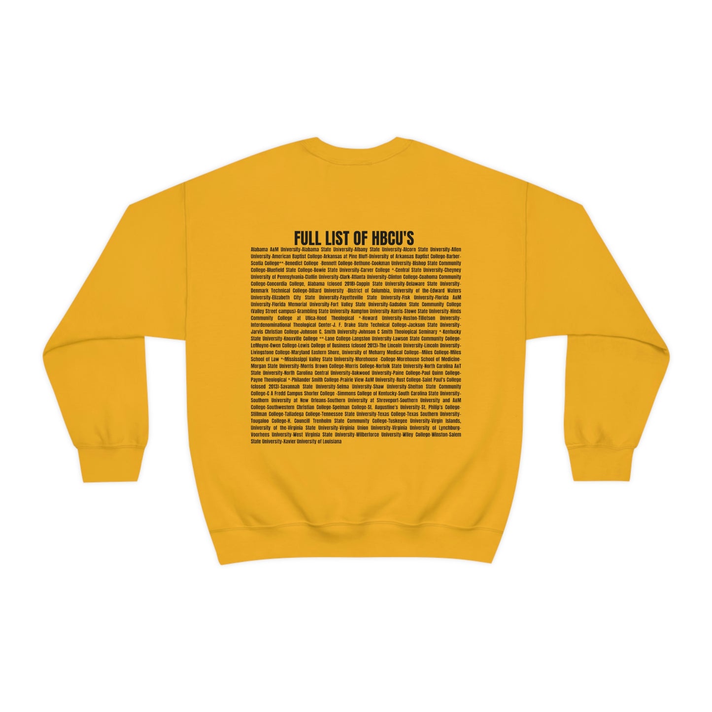 HBCU Unisex Heavy Blend™ Crewneck Sweatshirt*Maroon and Gold*