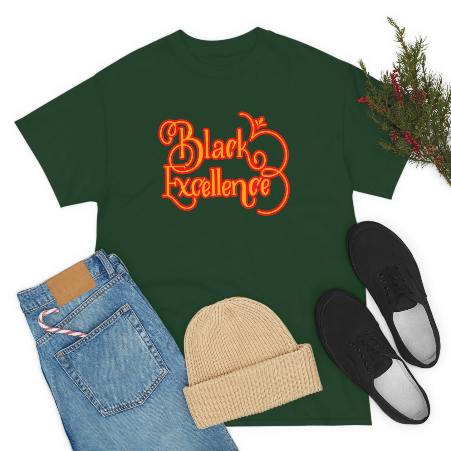 Black Excellence Tee-green