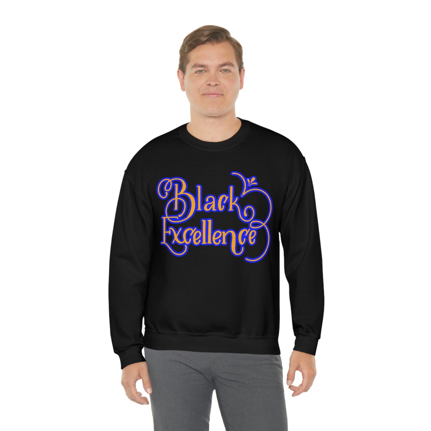 HBCU Unisex Heavy Blend™ Crewneck Sweatshirt*Blue and Gold*