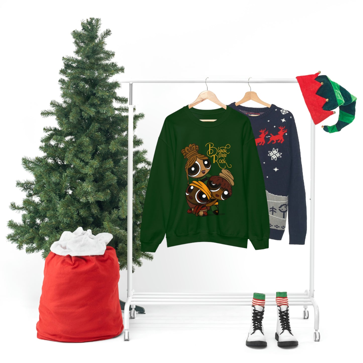 Black girl cartoon Sweatshirt