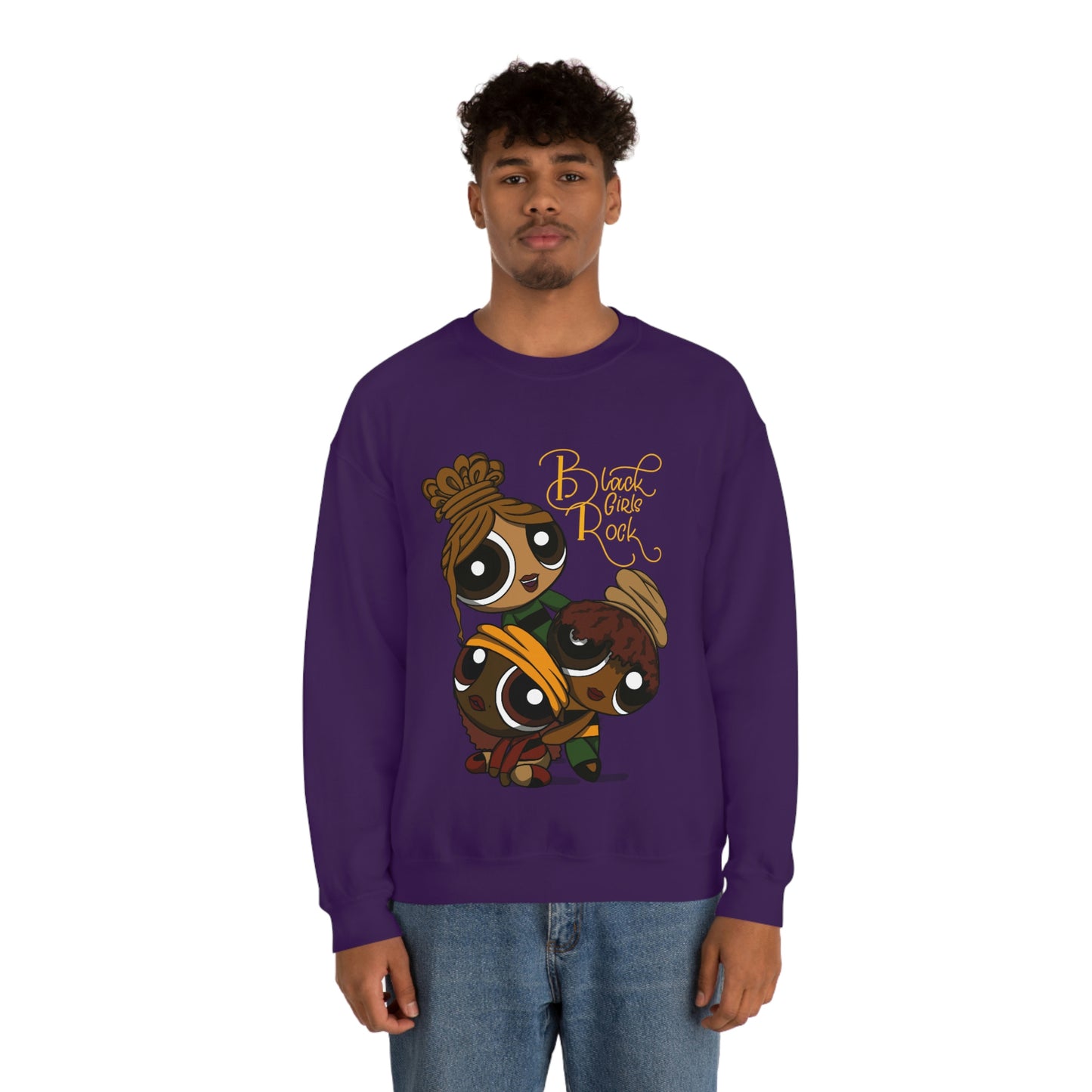 Black girl cartoon Sweatshirt