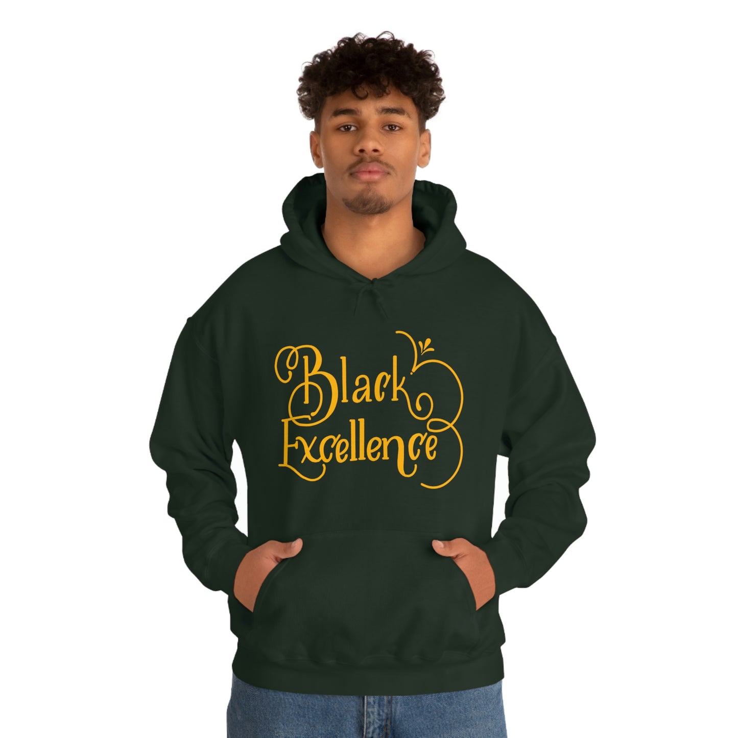 Black Excellence Hooded Sweatshirt