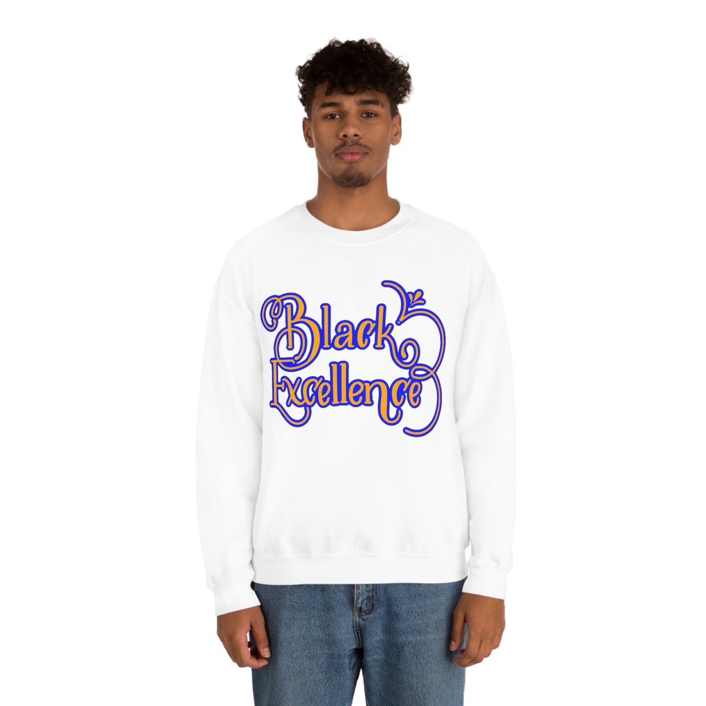 HBCU Unisex Heavy Blend™ Crewneck Sweatshirt*Blue and Gold*