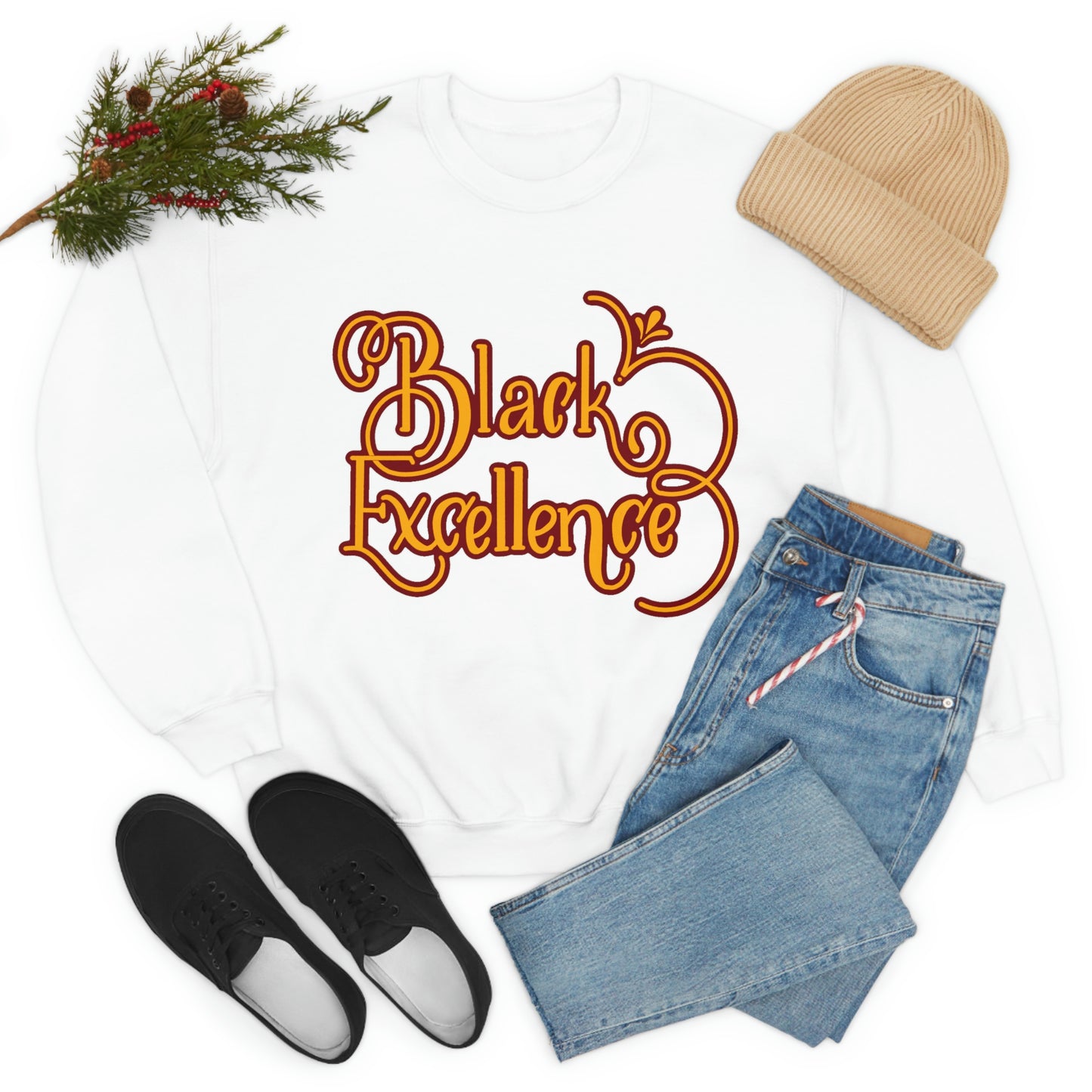 HBCU Unisex Heavy Blend™ Crewneck Sweatshirt*Maroon and Gold*