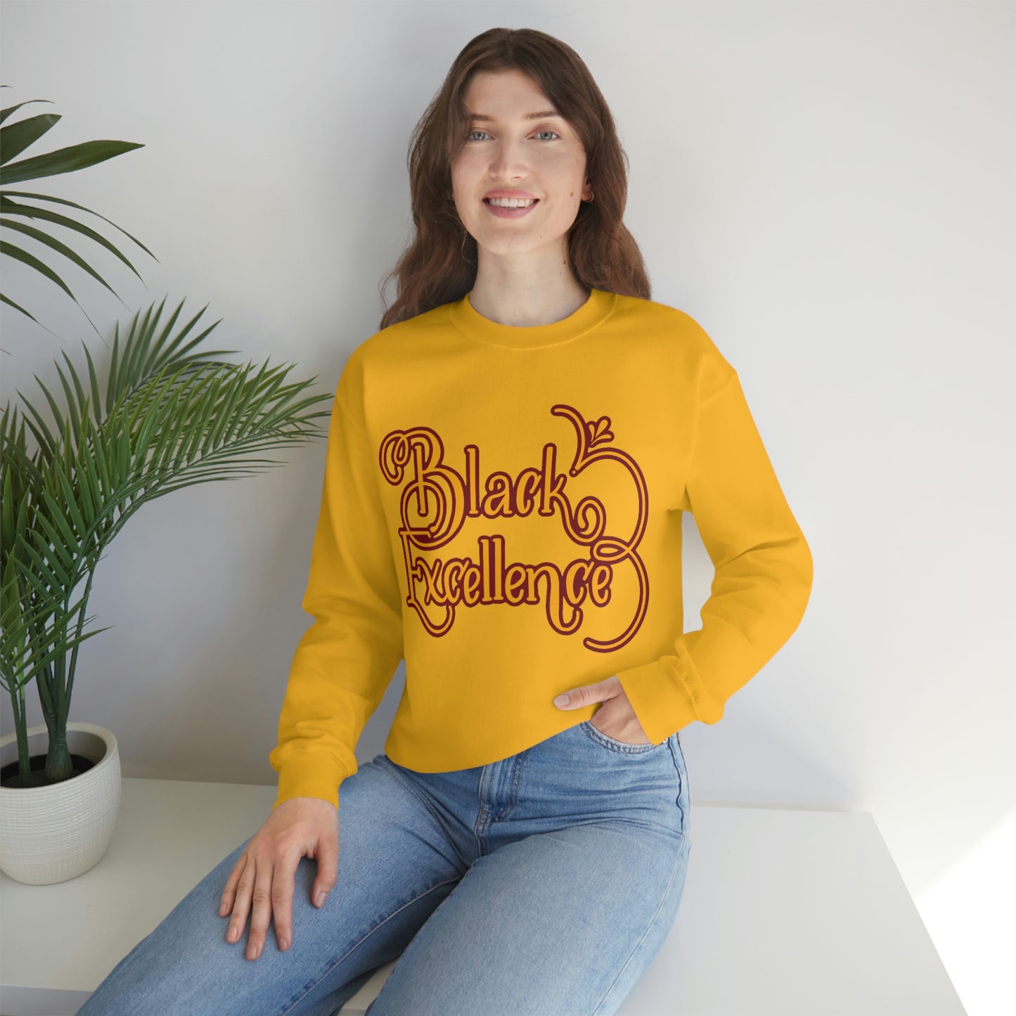HBCU Unisex Heavy Blend™ Crewneck Sweatshirt*Maroon and Gold*