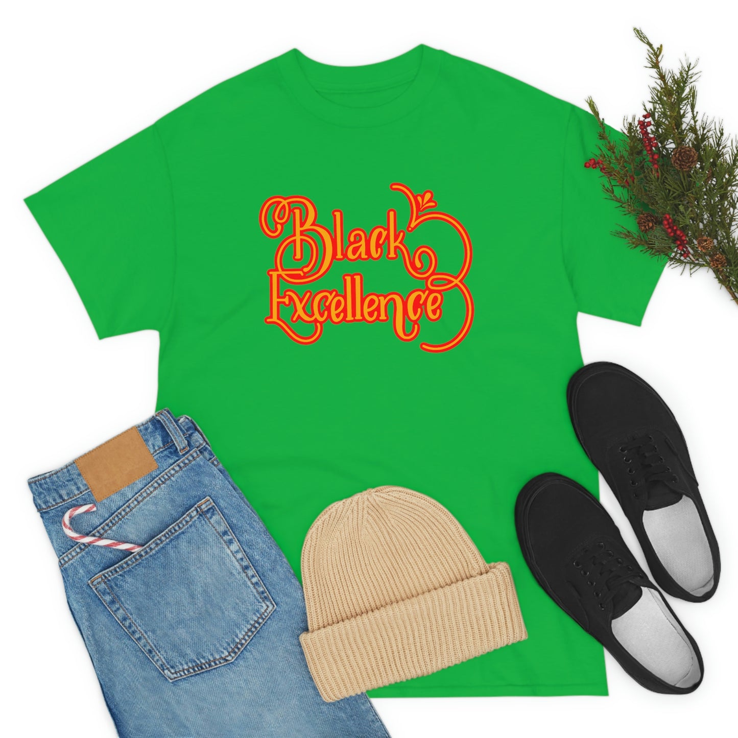 Black Excellence Tee-green