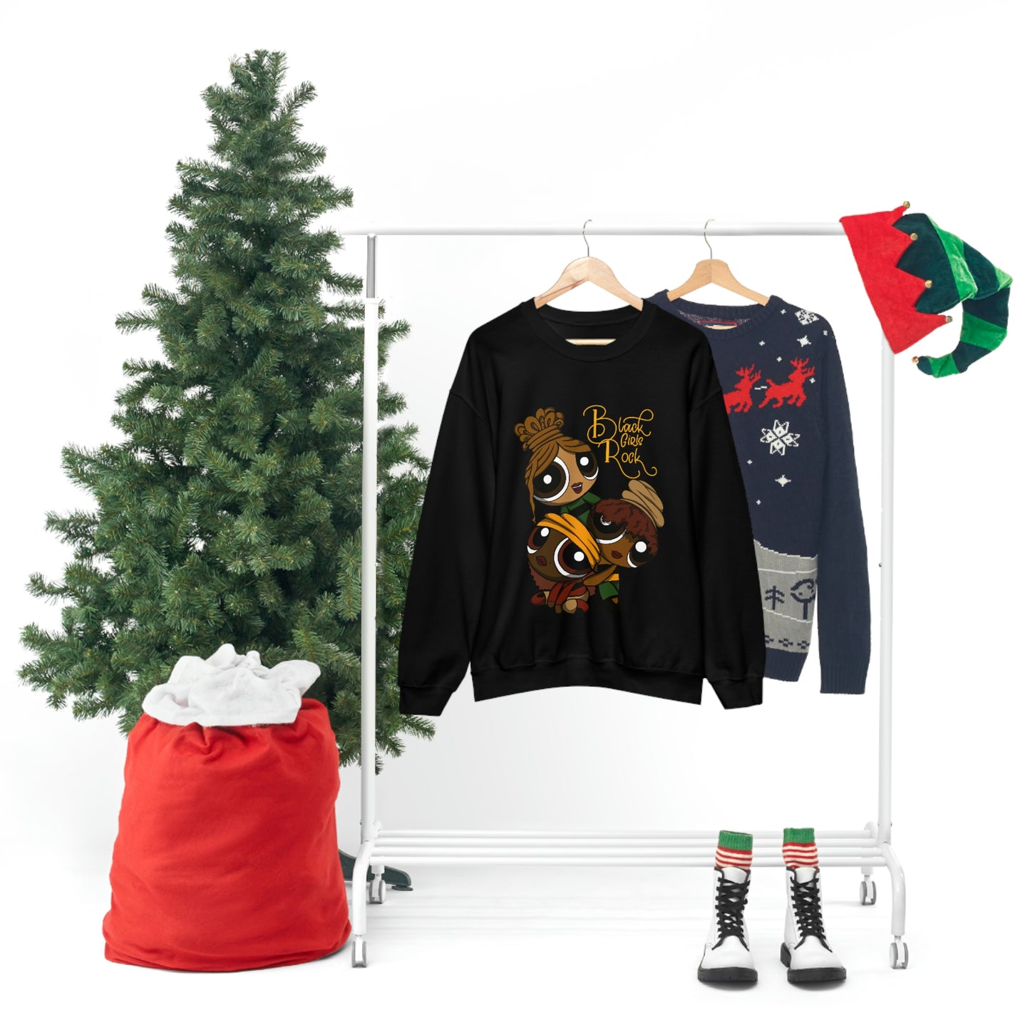 Black girl cartoon Sweatshirt