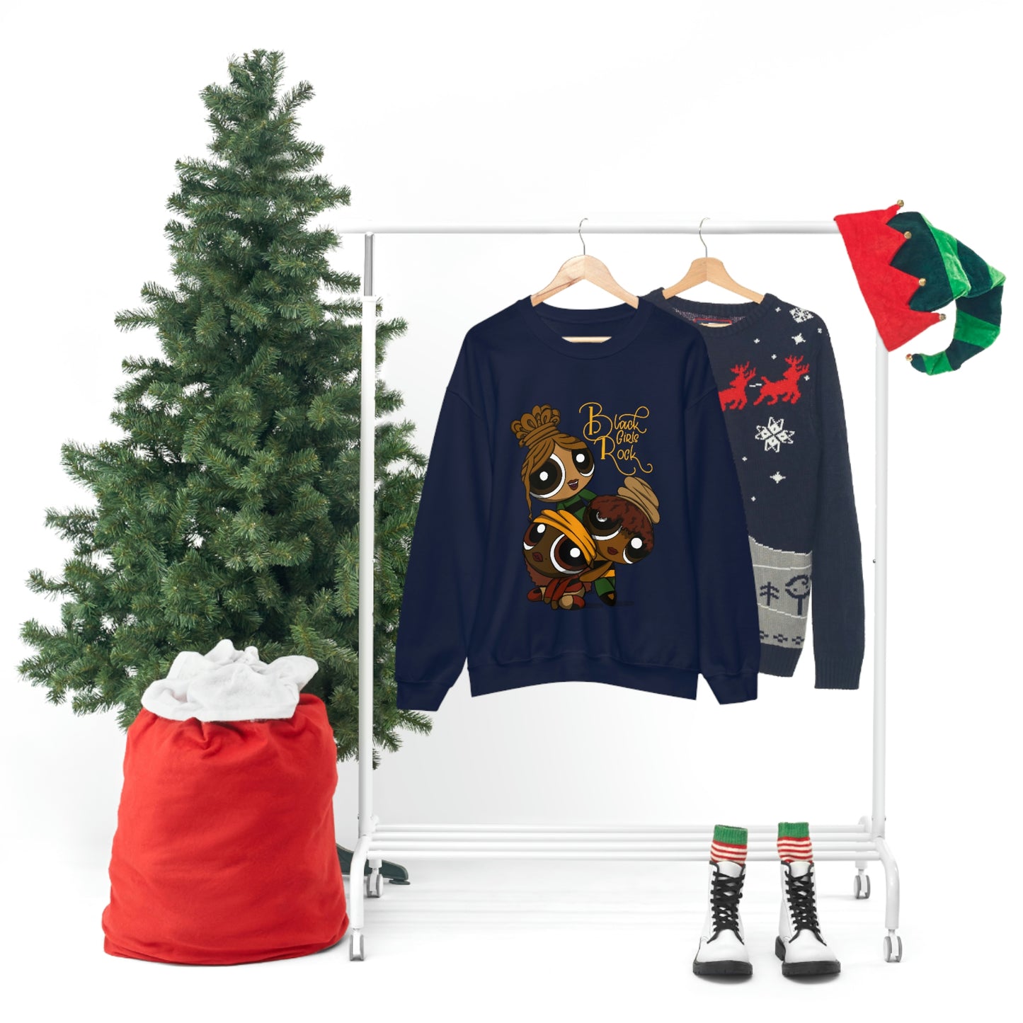 Black girl cartoon Sweatshirt