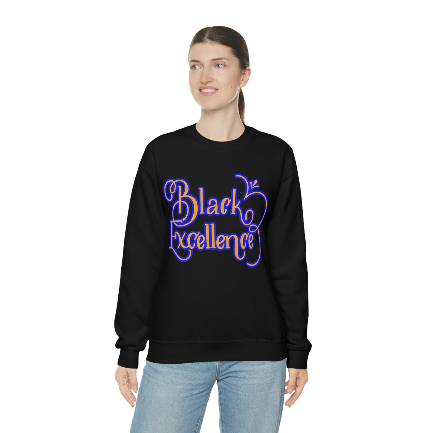 HBCU Unisex Heavy Blend™ Crewneck Sweatshirt*Blue and Gold*