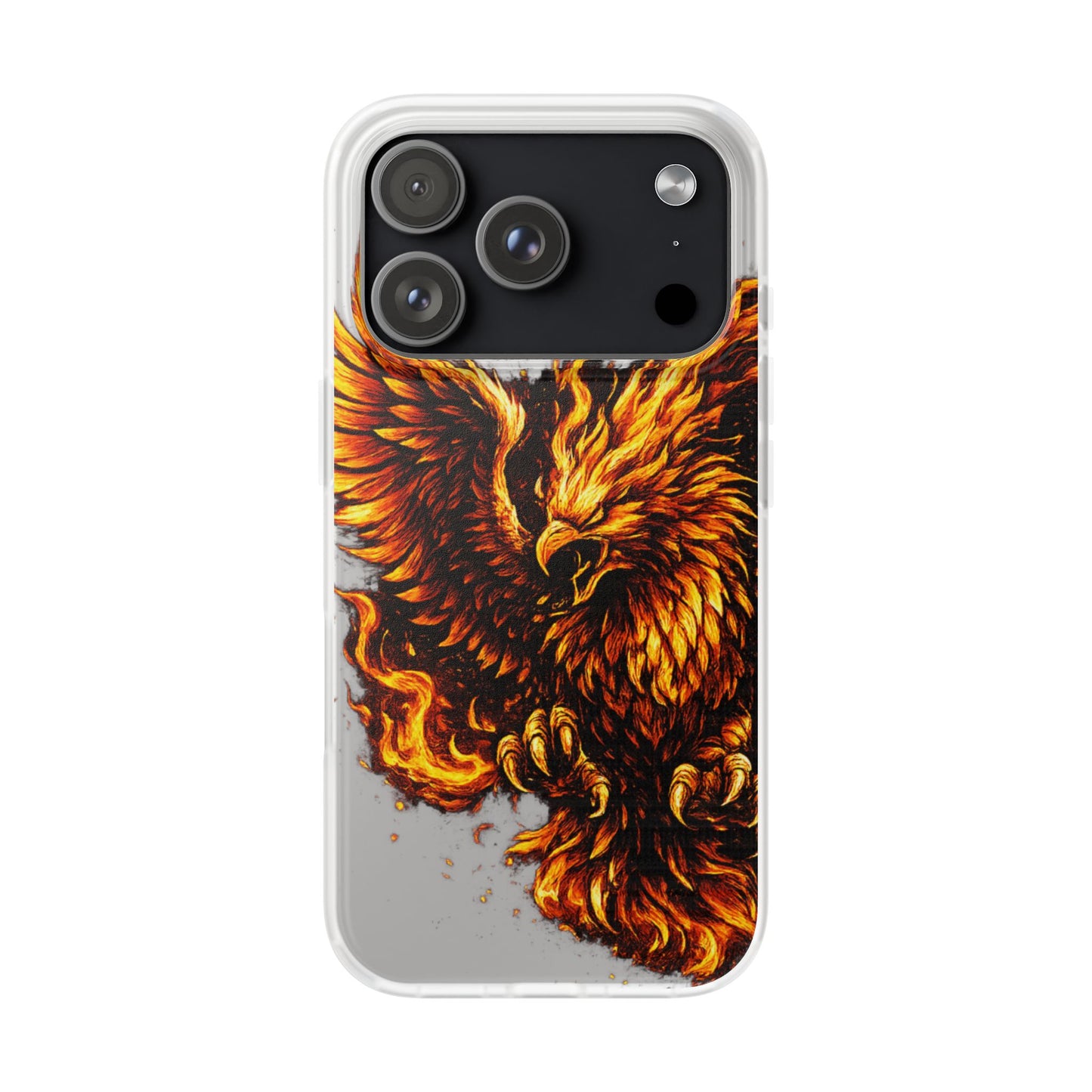 Phone Case - Fiery Phoenix Illustration Slim Flexi Case
