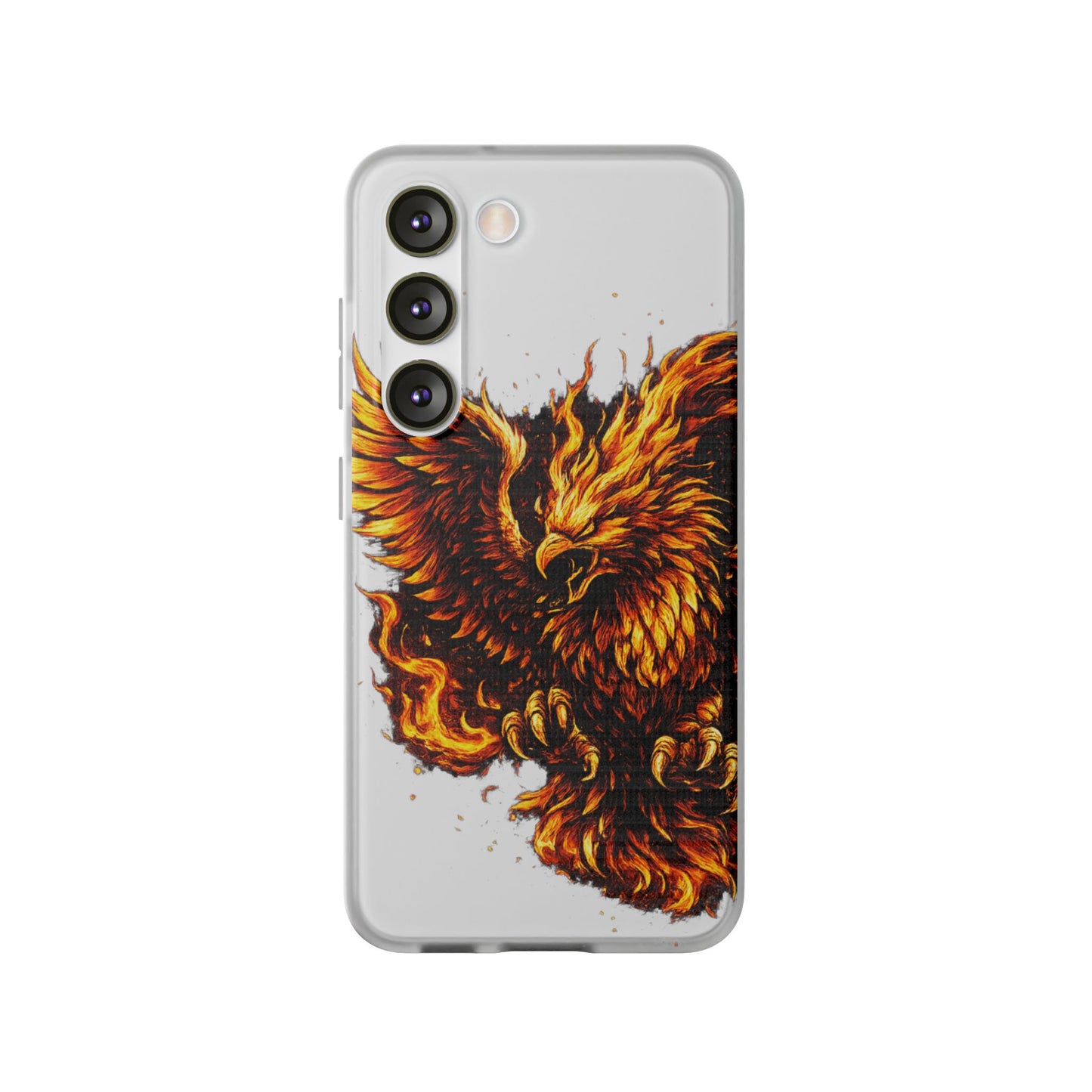 Phone Case - Fiery Phoenix Illustration Slim Flexi Case