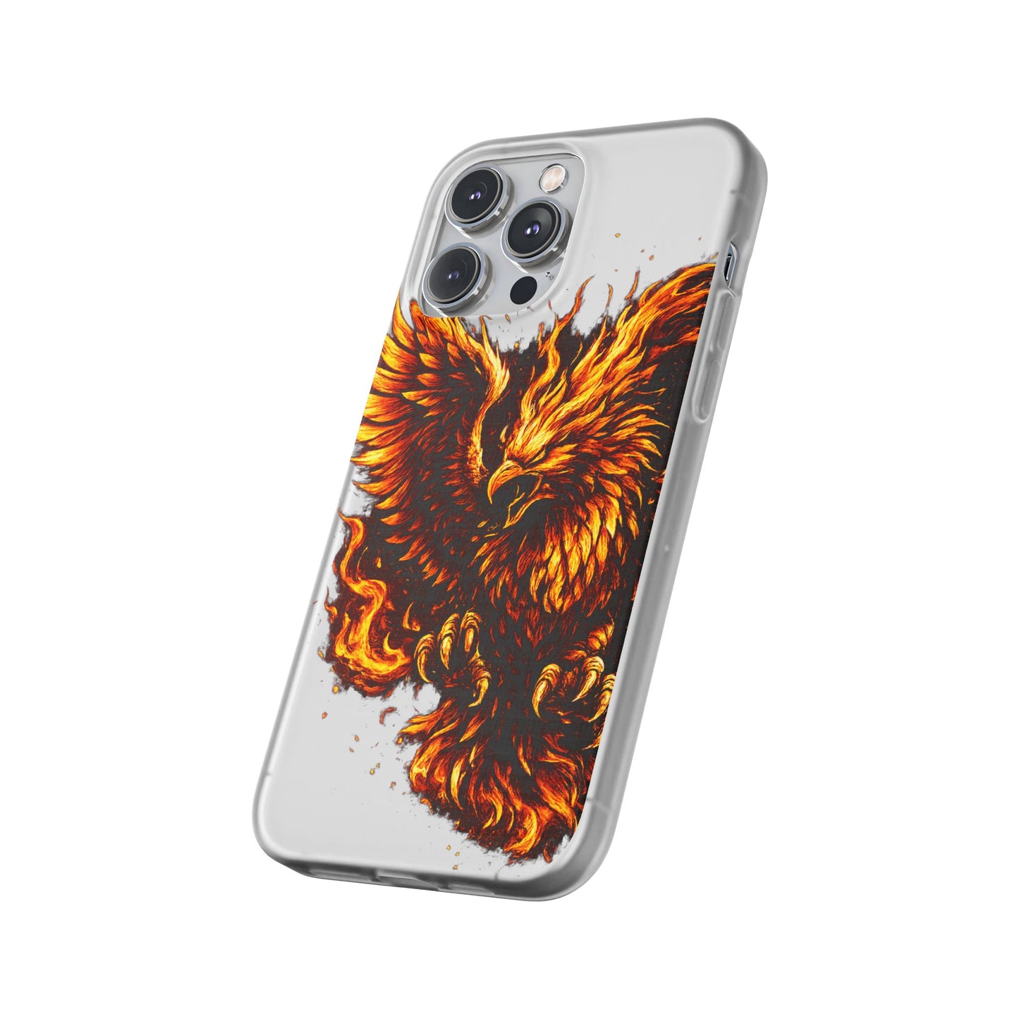 Phone Case - Fiery Phoenix Illustration Slim Flexi Case