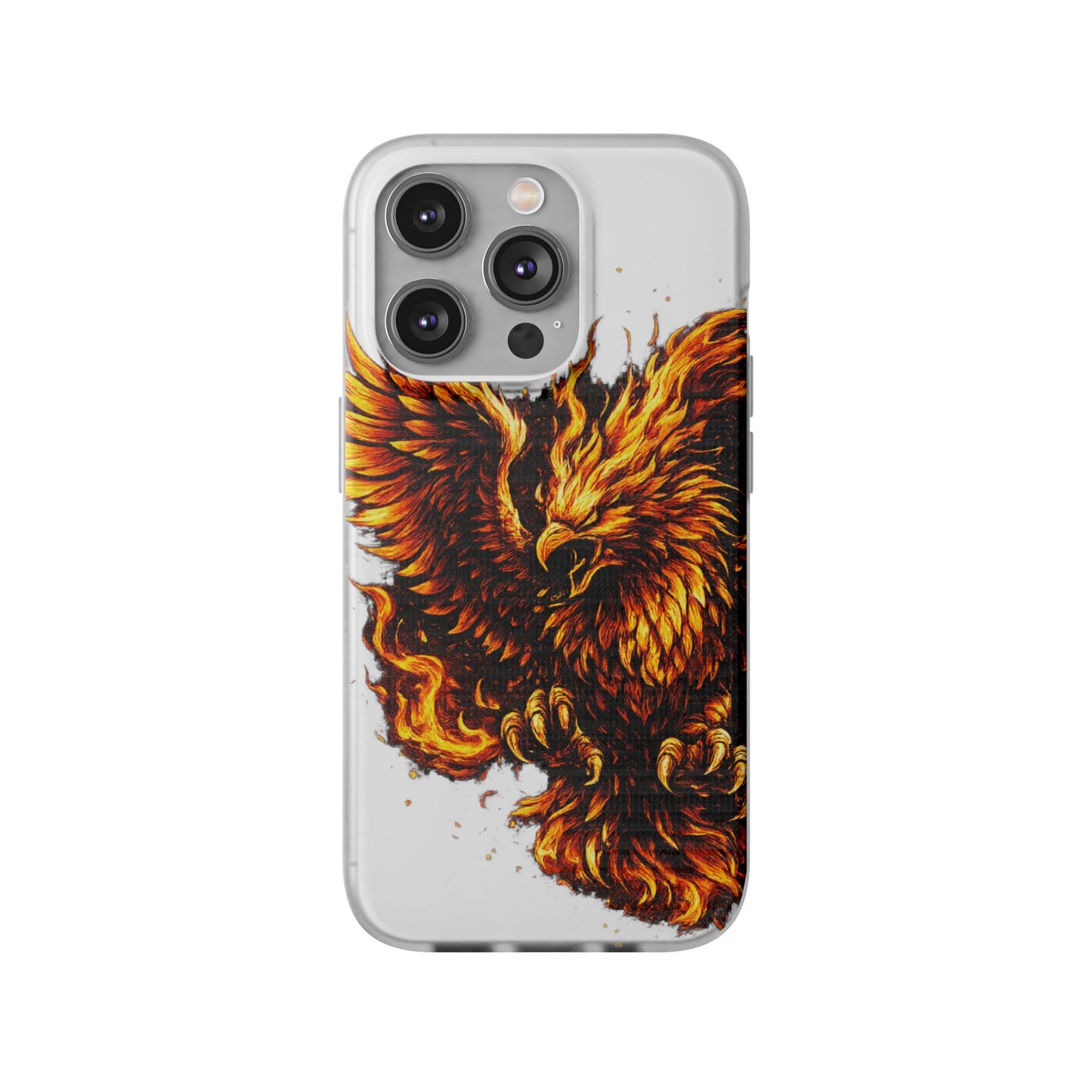 Phone Case - Fiery Phoenix Illustration Slim Flexi Case