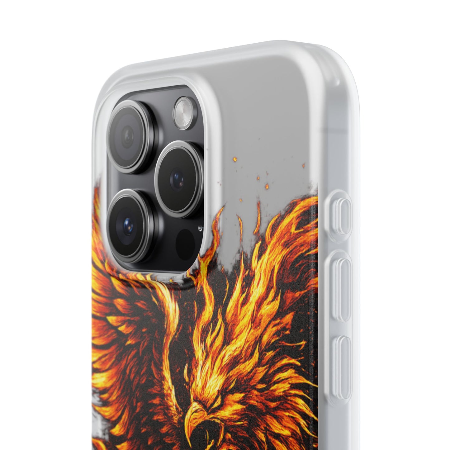 Phone Case - Fiery Phoenix Illustration Slim Flexi Case