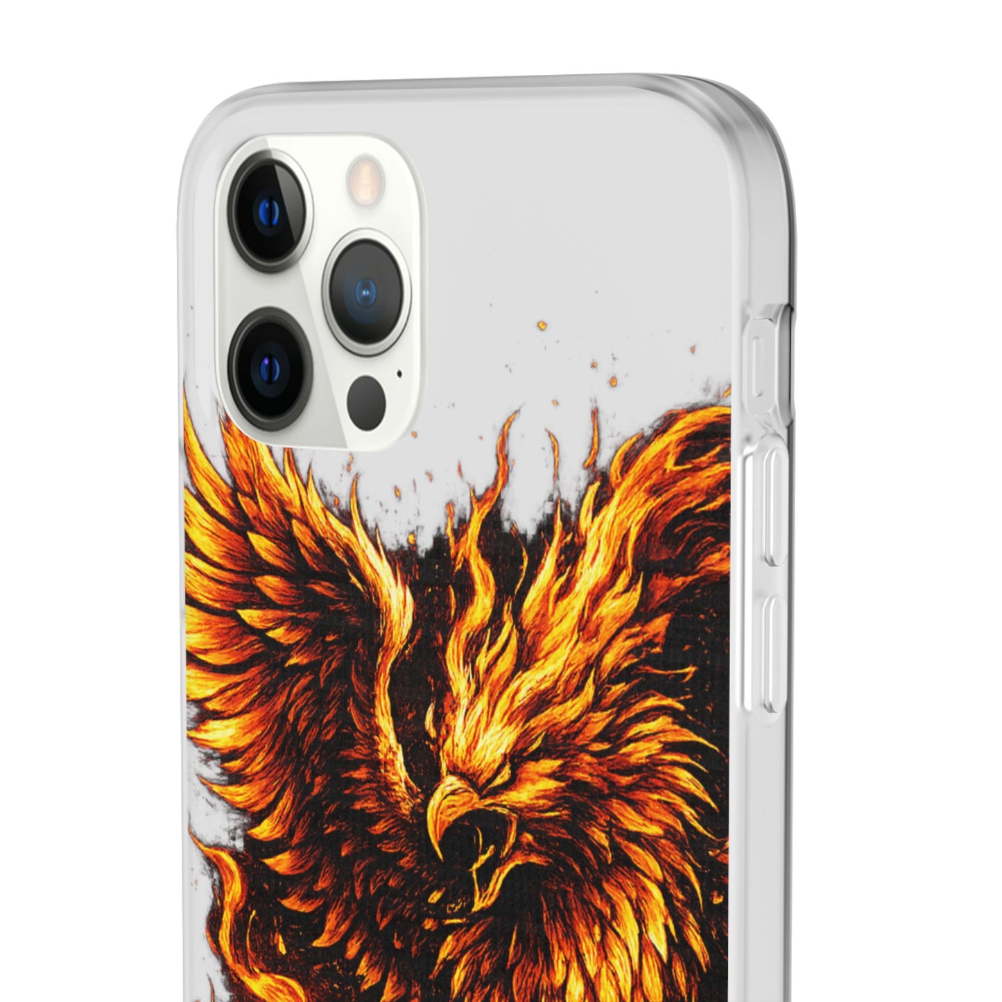 Phone Case - Fiery Phoenix Illustration Slim Flexi Case