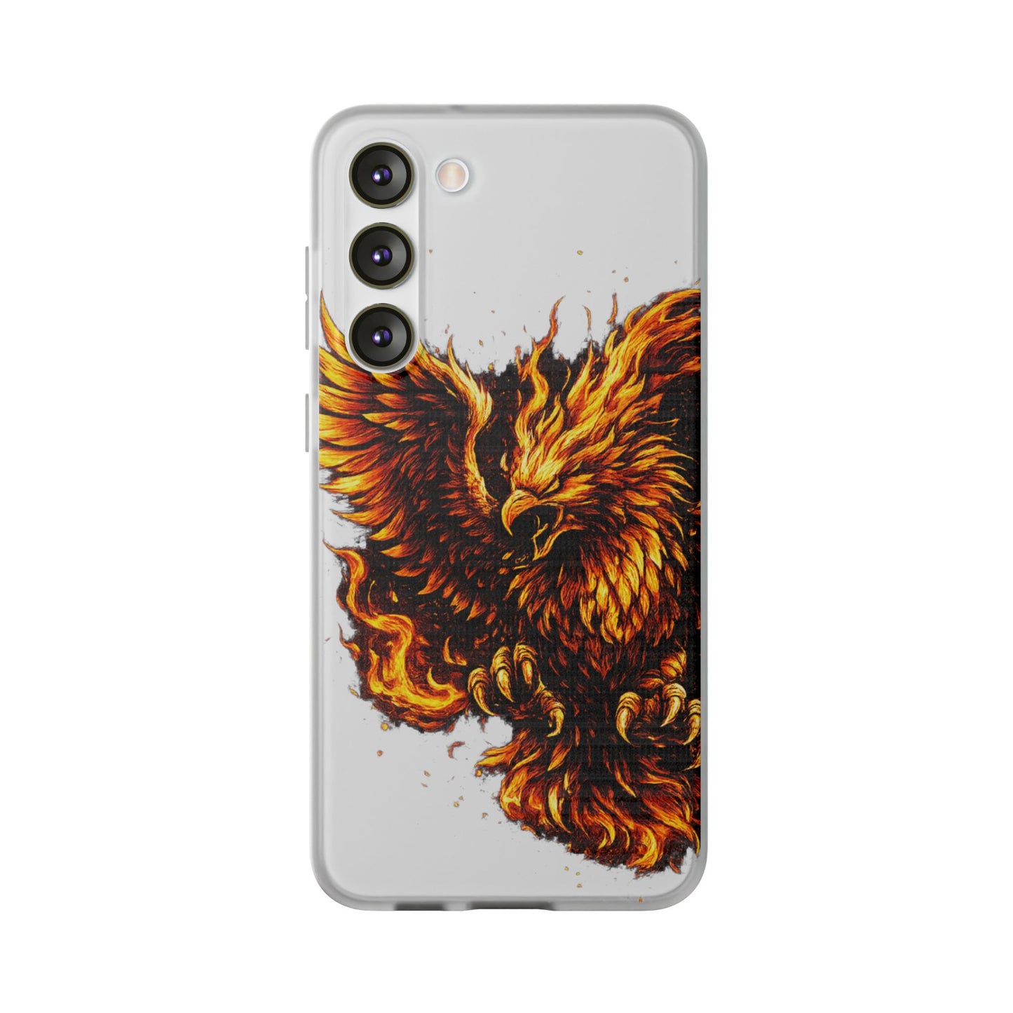 Phone Case - Fiery Phoenix Illustration Slim Flexi Case