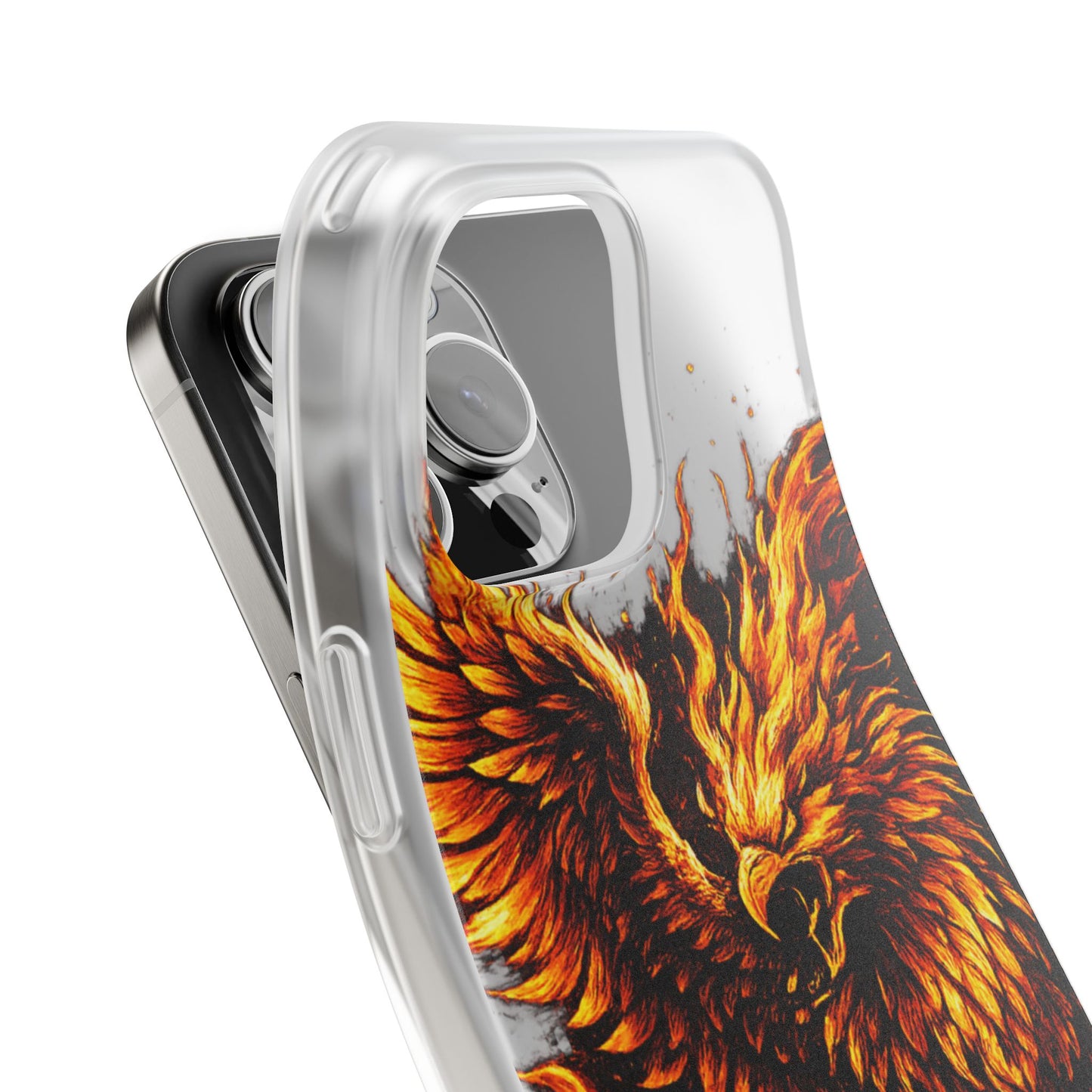 Phone Case - Fiery Phoenix Illustration Slim Flexi Case