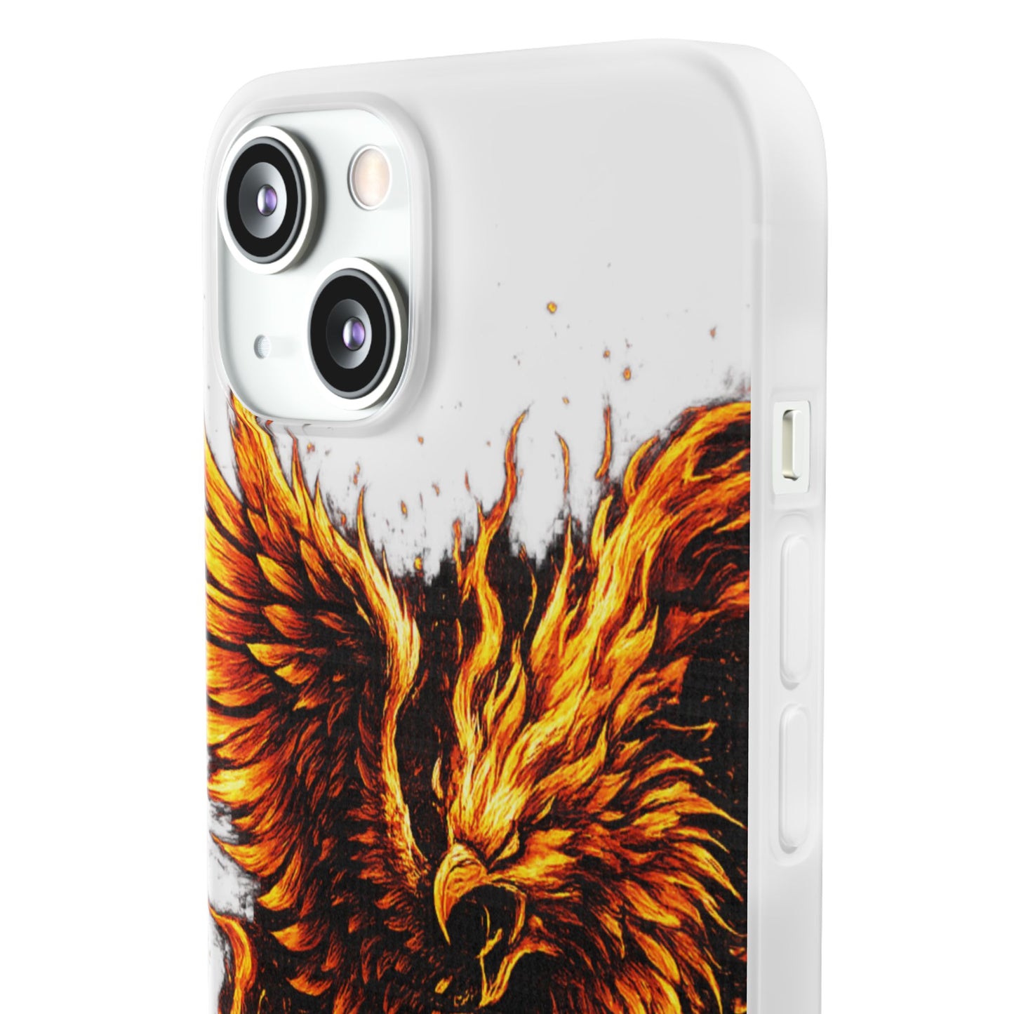 Phone Case - Fiery Phoenix Illustration Slim Flexi Case