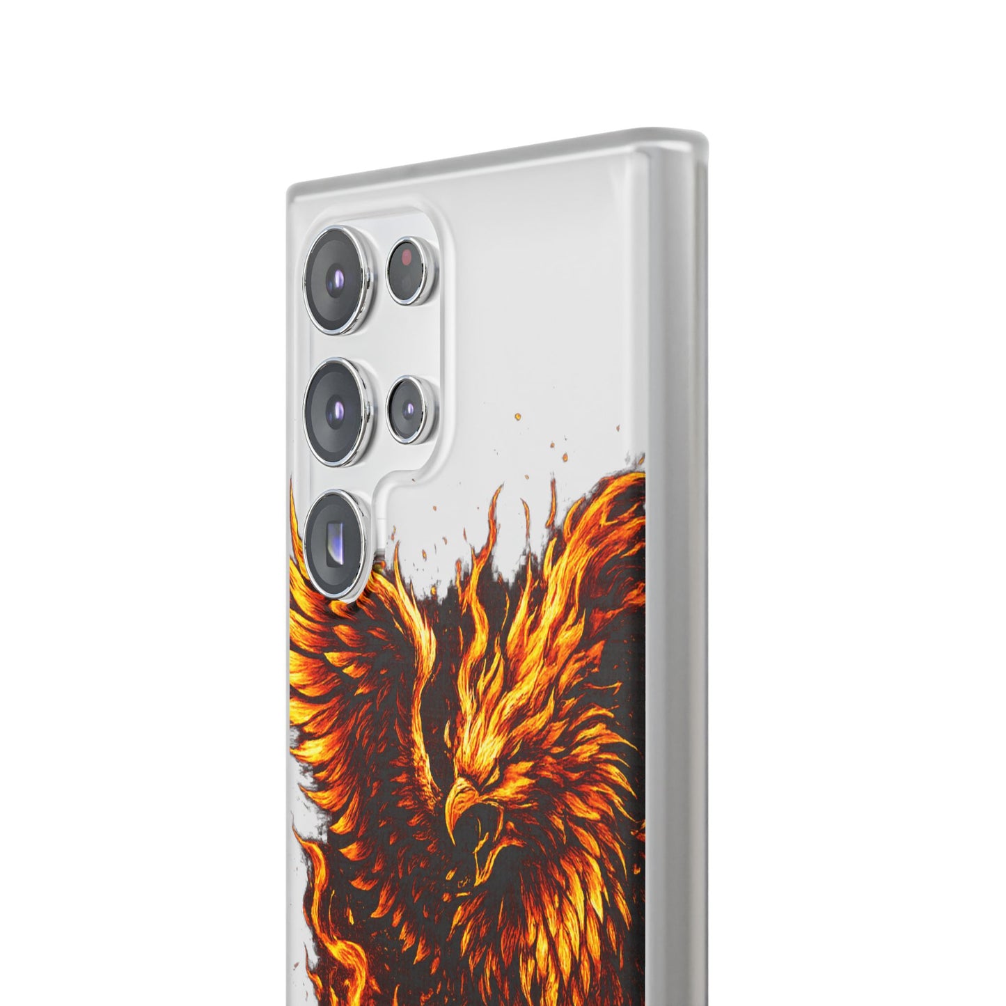 Phone Case - Fiery Phoenix Illustration Slim Flexi Case