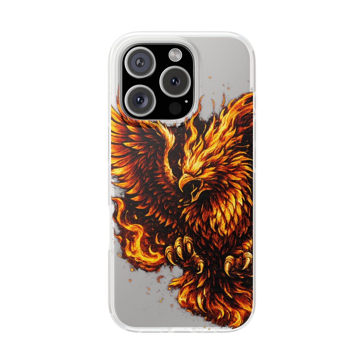 Phone Case - Fiery Phoenix Illustration Slim Flexi Case