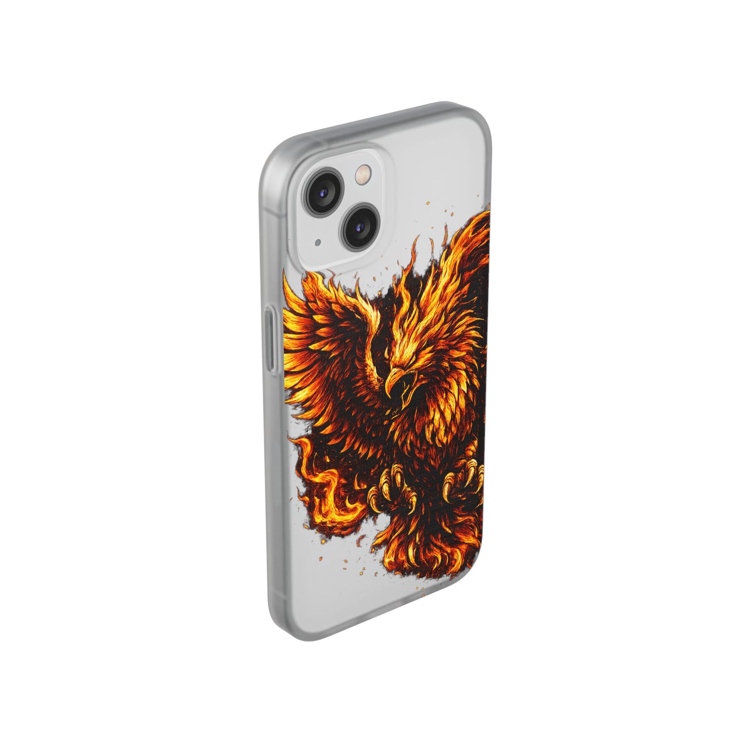 Phone Case - Fiery Phoenix Illustration Slim Flexi Case