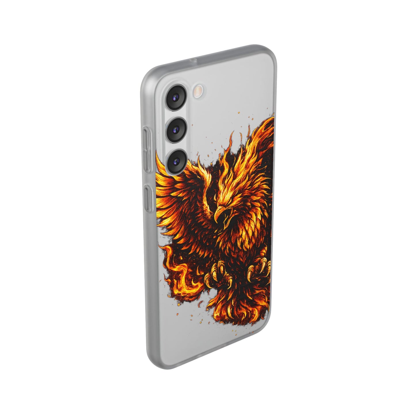Phone Case - Fiery Phoenix Illustration Slim Flexi Case
