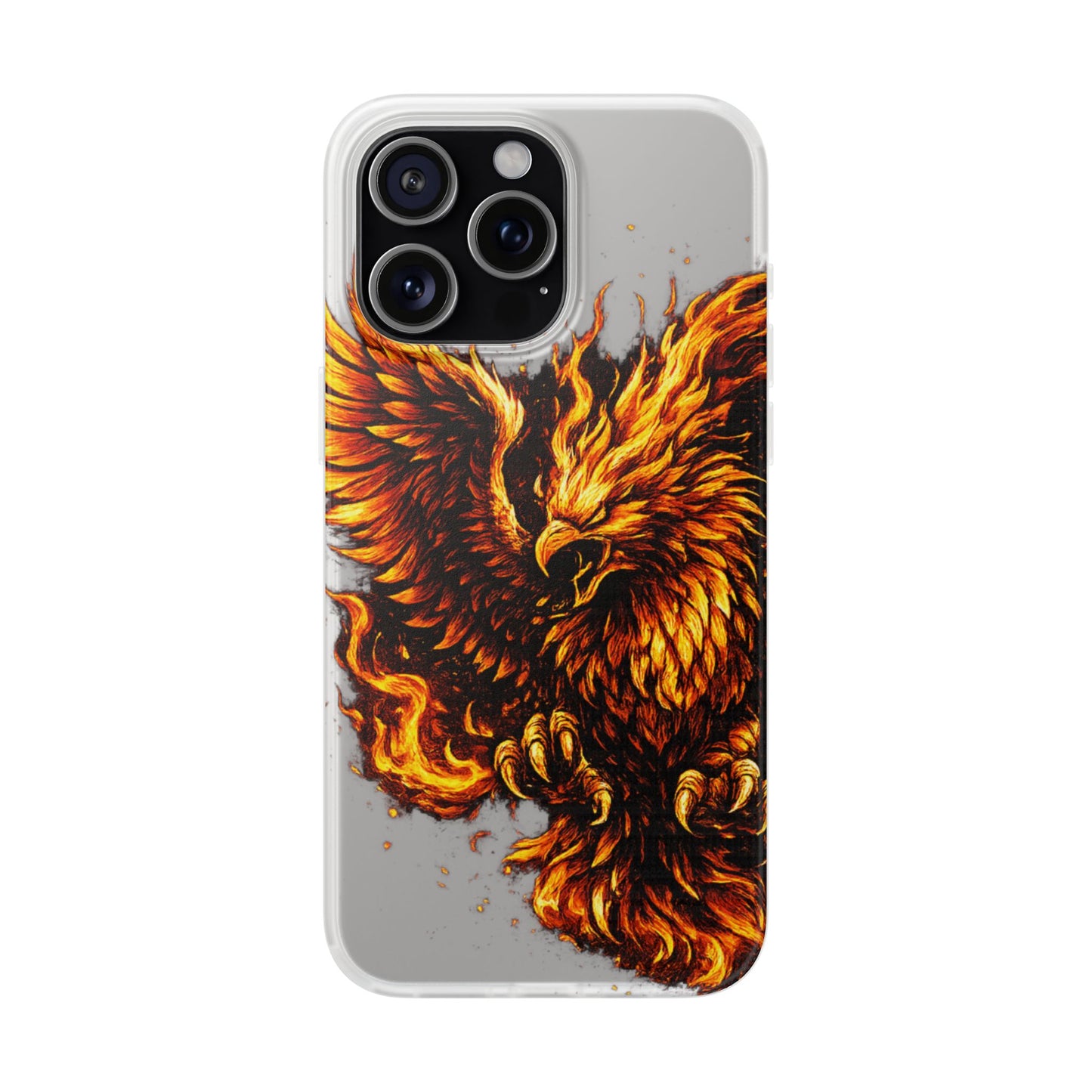 Phone Case - Fiery Phoenix Illustration Slim Flexi Case
