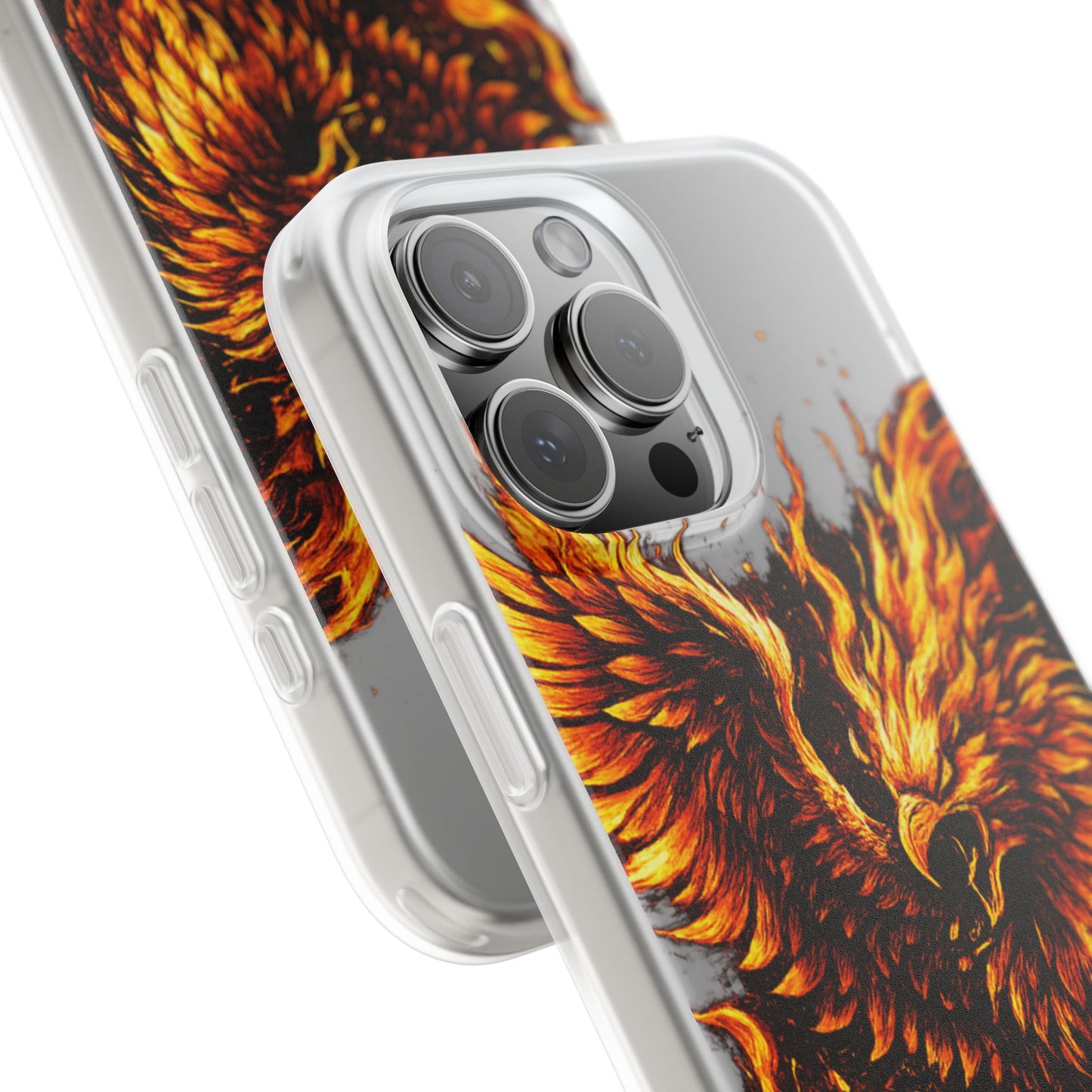 Phone Case - Fiery Phoenix Illustration Slim Flexi Case