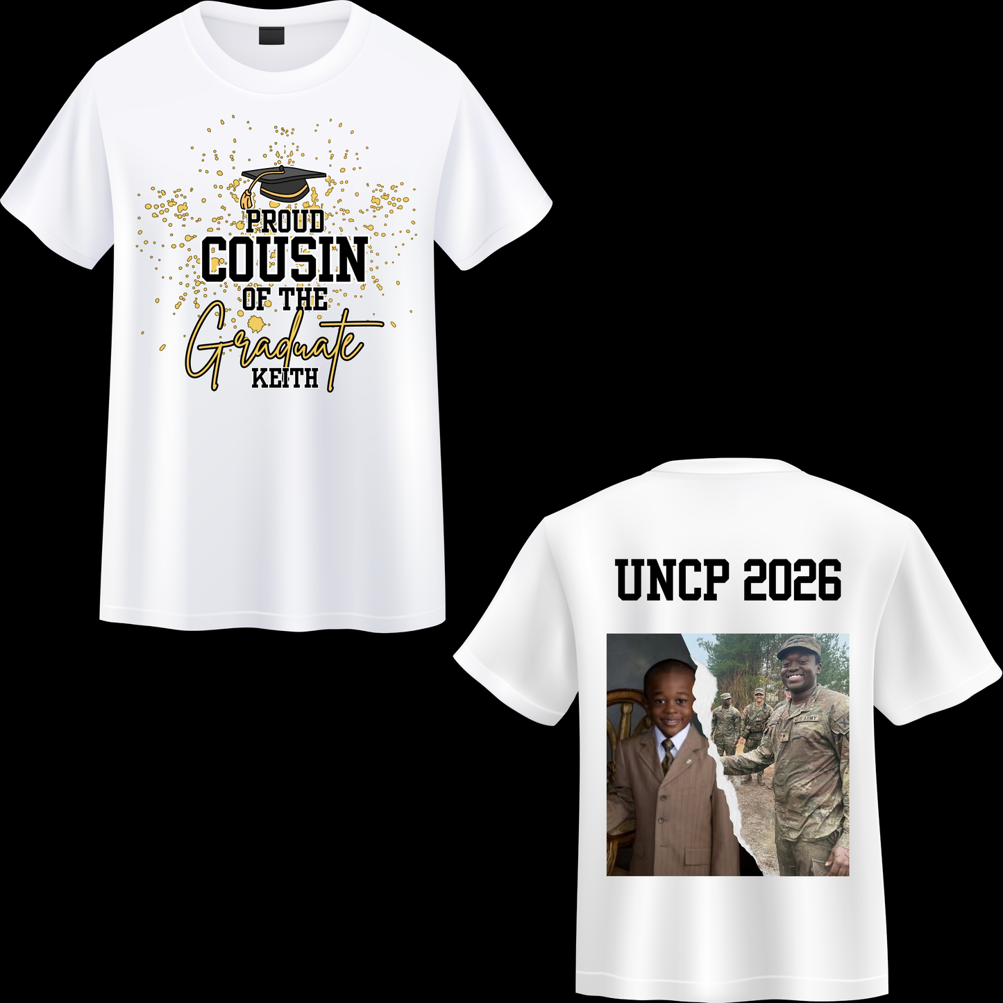 Keith Graduation T-shirt- White