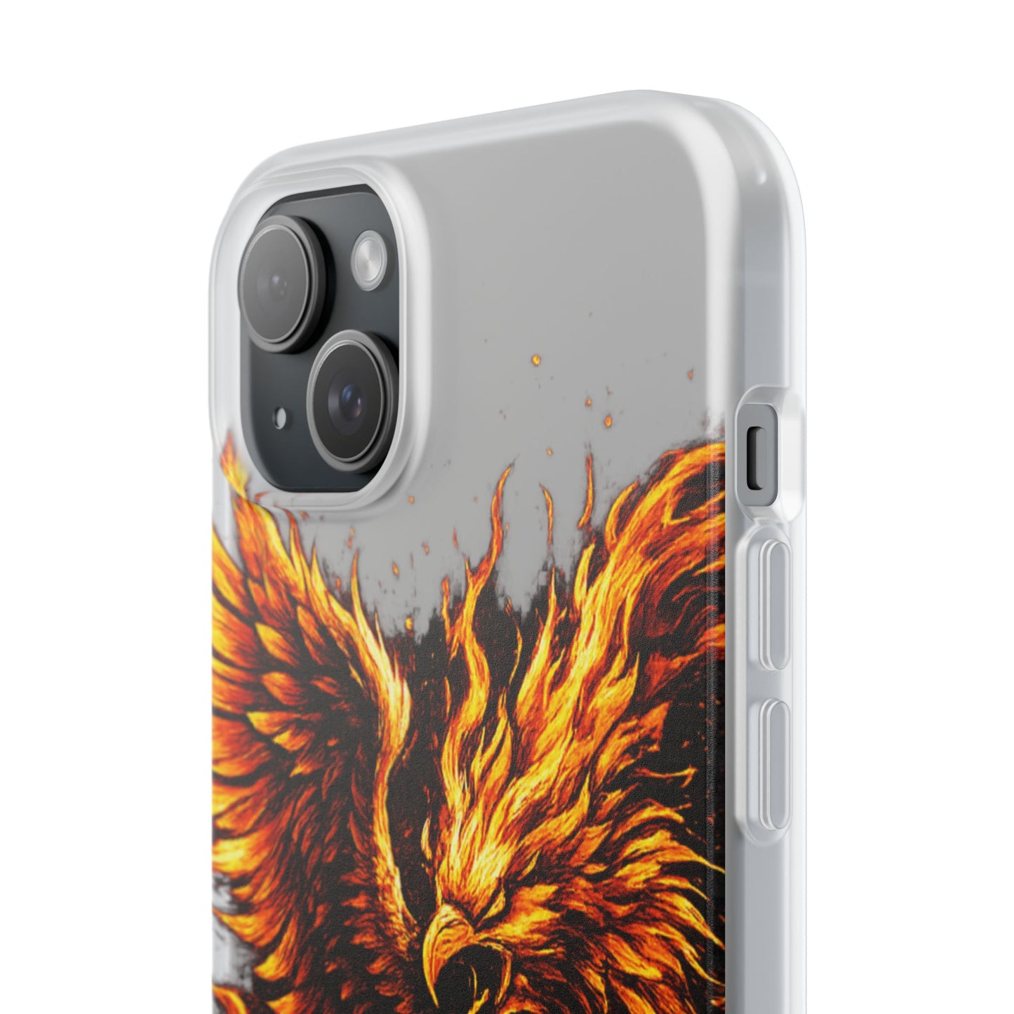 Phone Case - Fiery Phoenix Illustration Slim Flexi Case