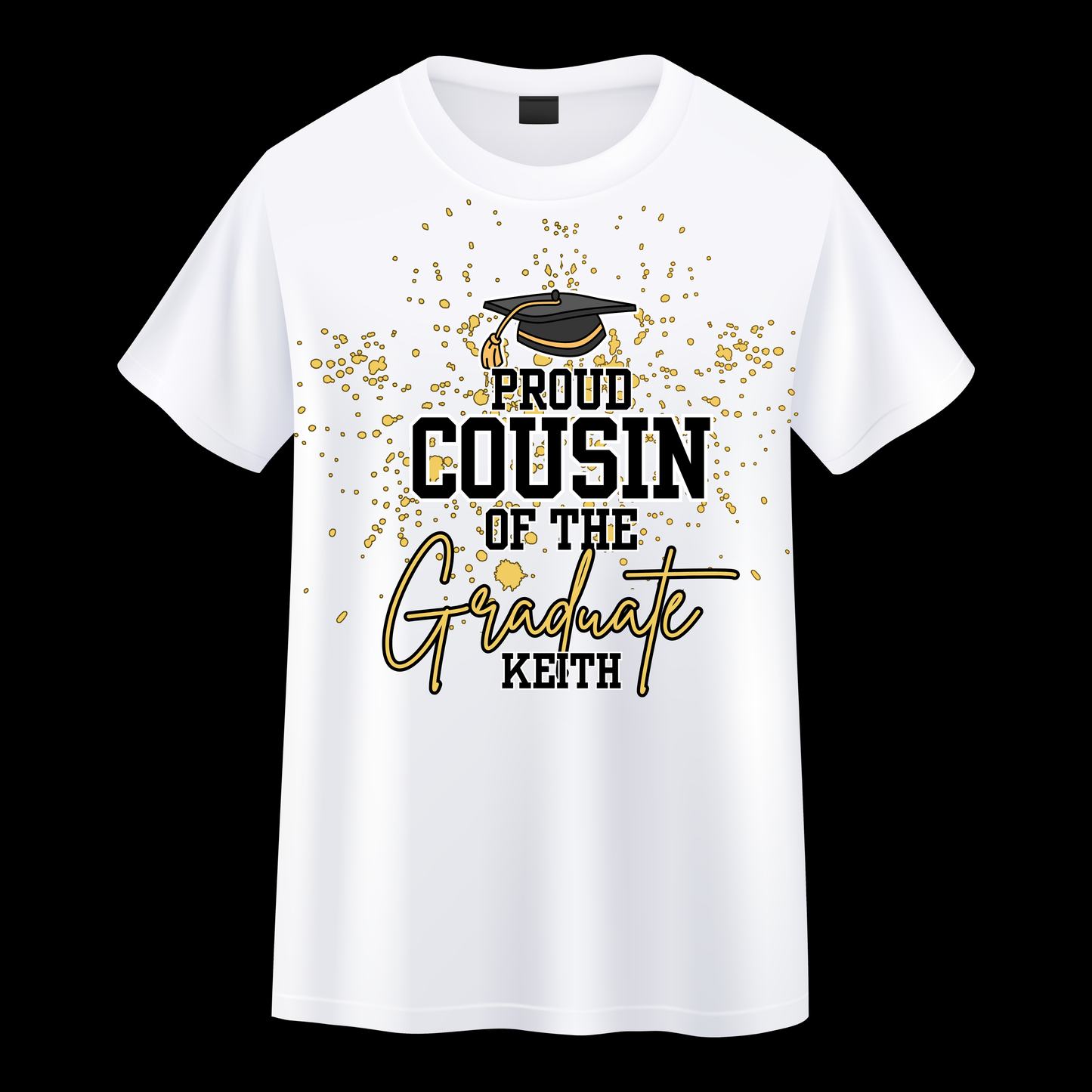 Keith Graduation T-shirt- White
