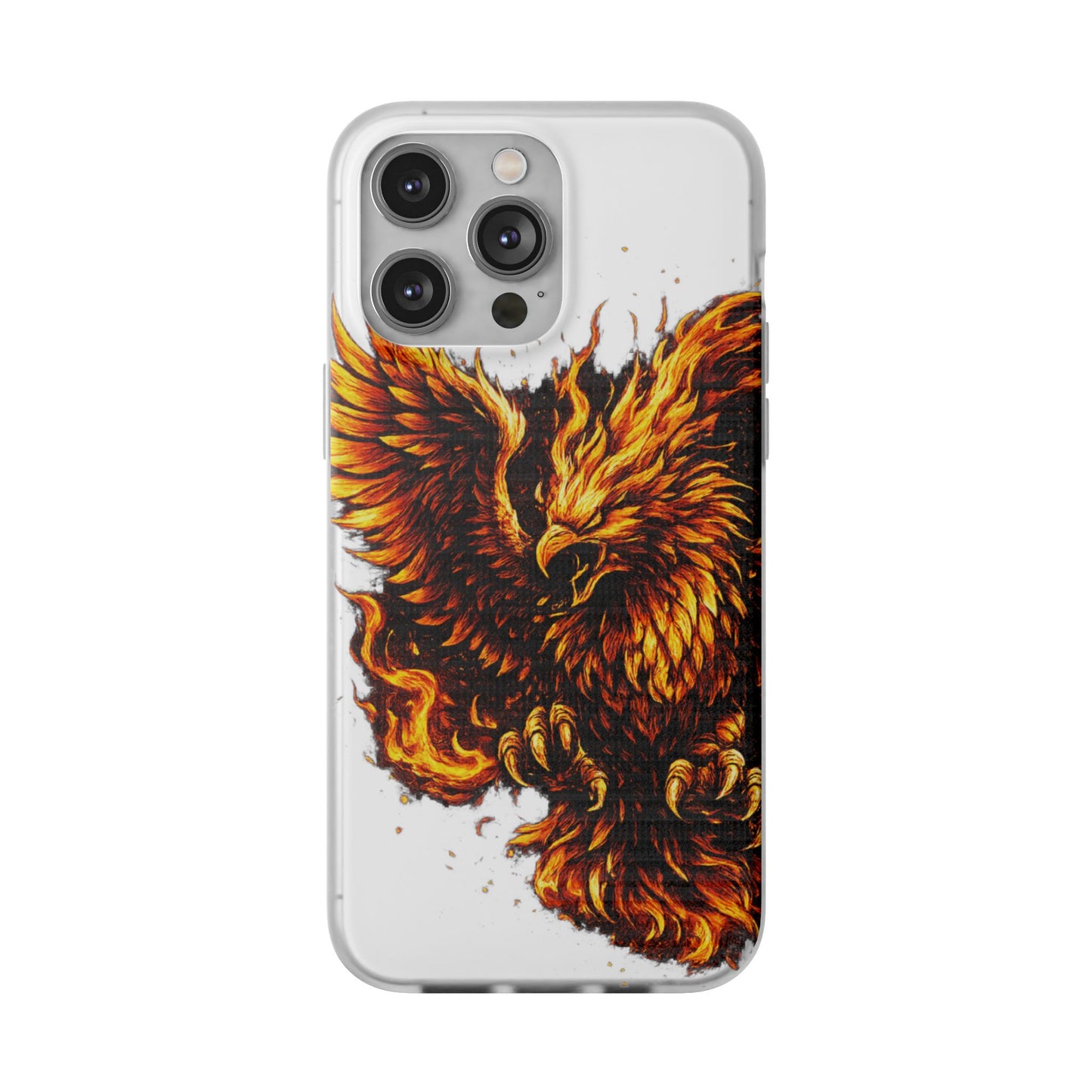 Phone Case - Fiery Phoenix Illustration Slim Flexi Case